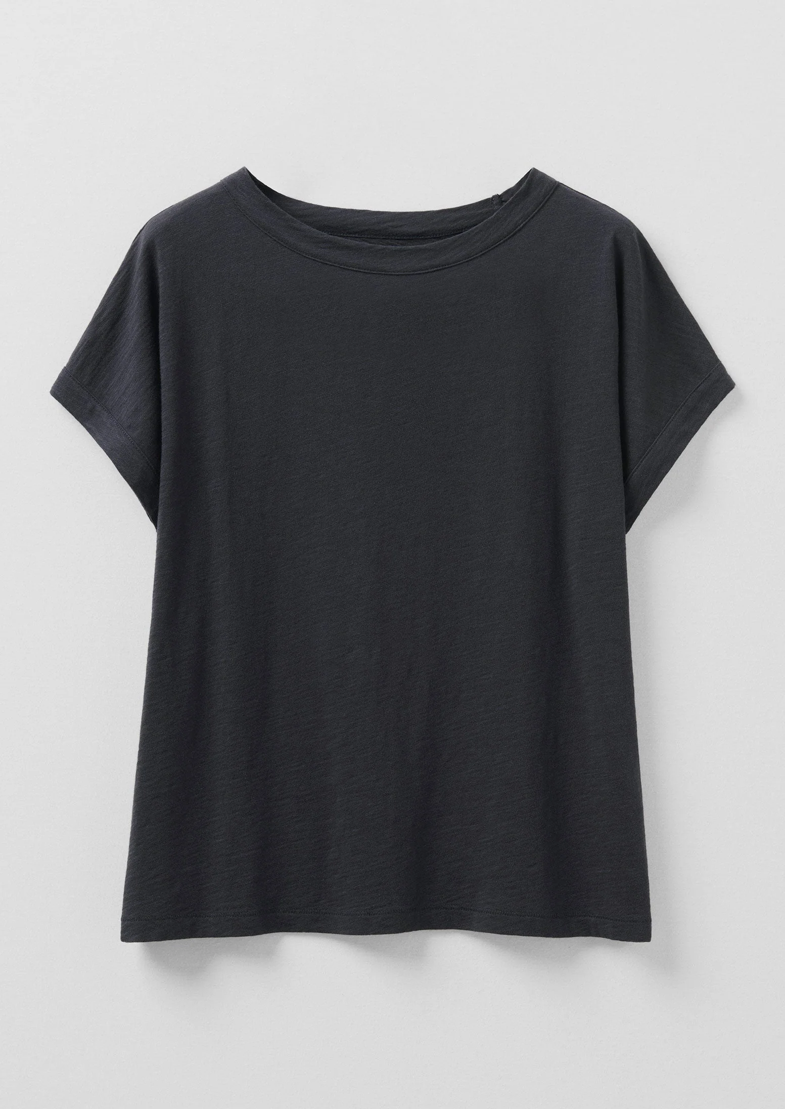 Alda Cotton Easy Tee | Coal - Image 6