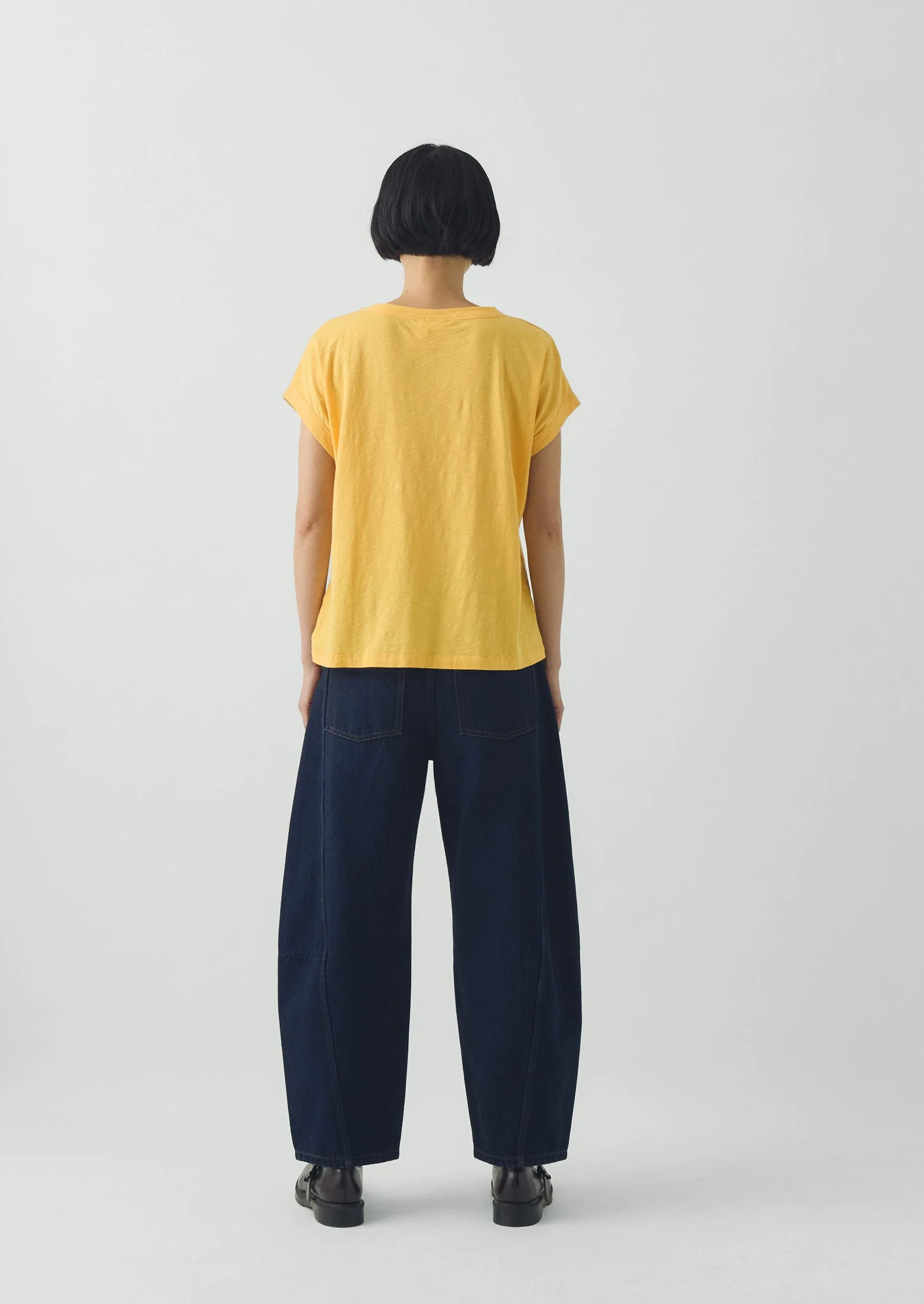 Alda Cotton Easy Tee | Papaya - Image 4