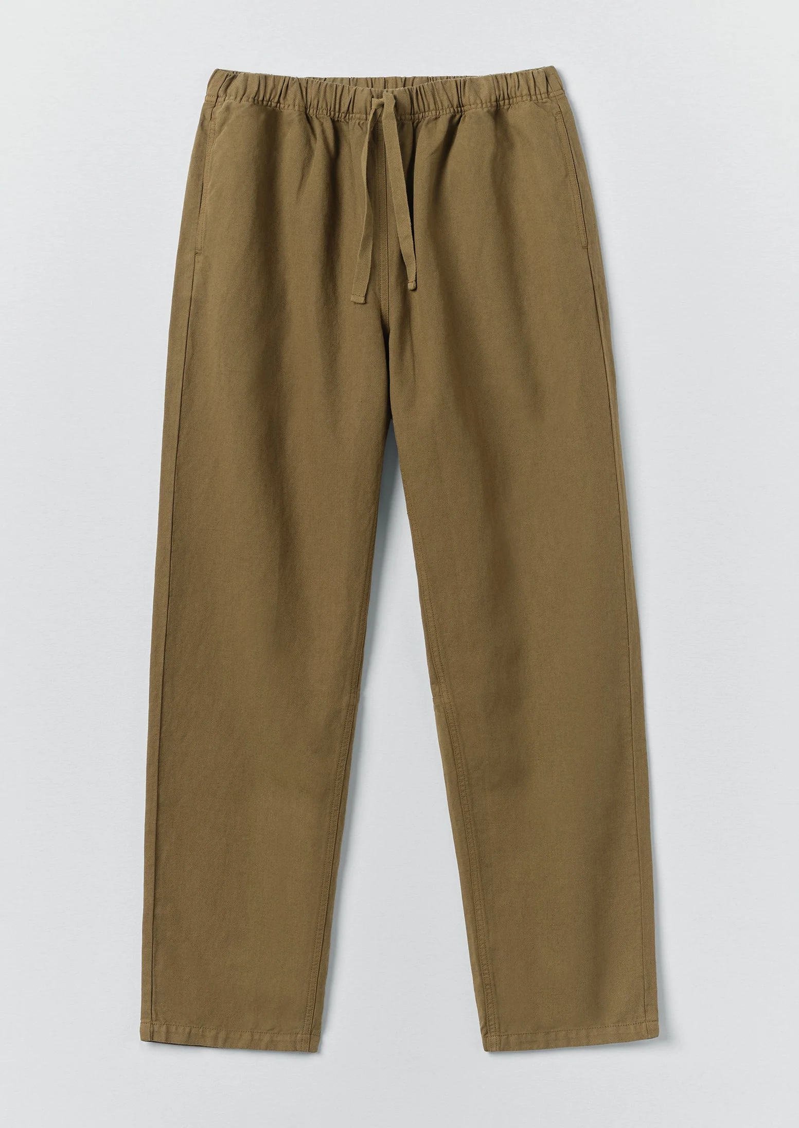 Alfie Garment Dyed Herringbone Trousers | Woodland Green - Image 8