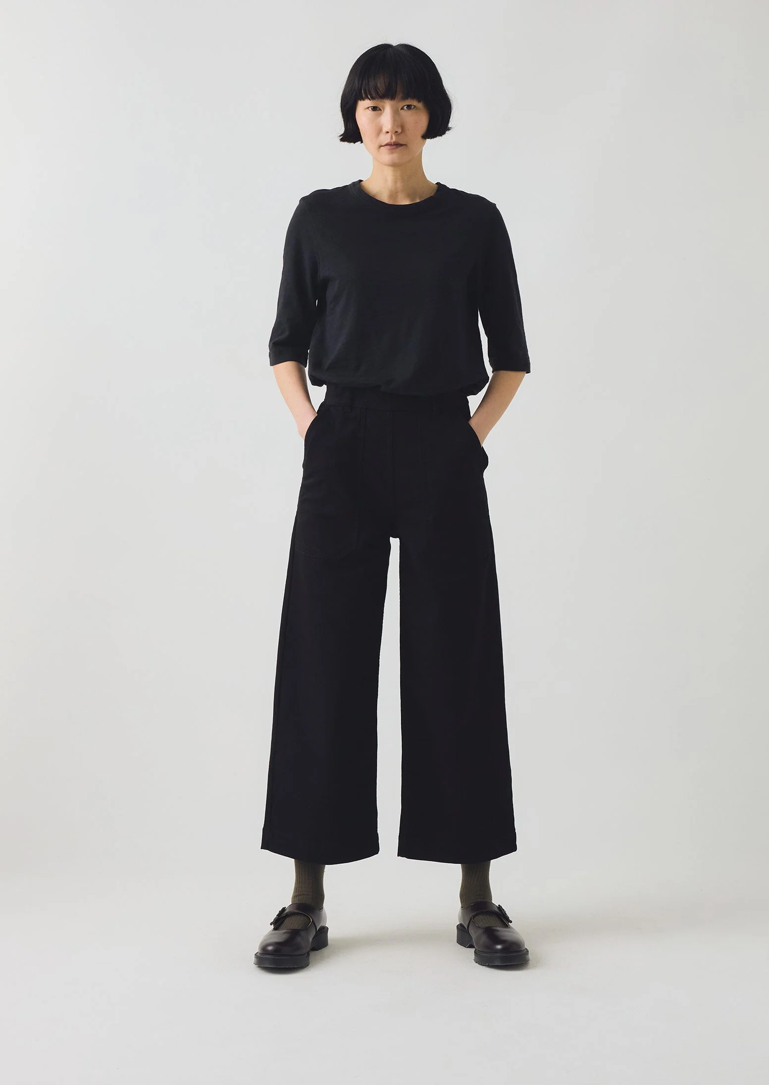 Annie Denim Side Button Jeans | Black - Image 3
