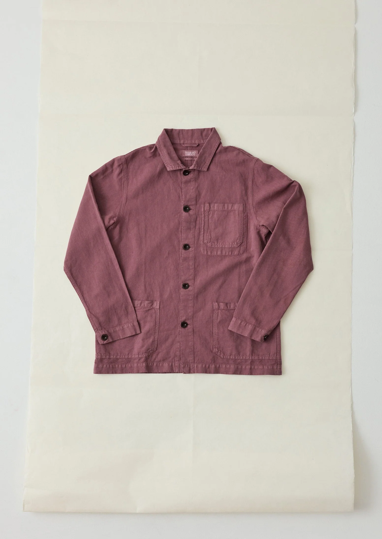 Arlo Garment Dyed Herringbone Jacket | Mauve