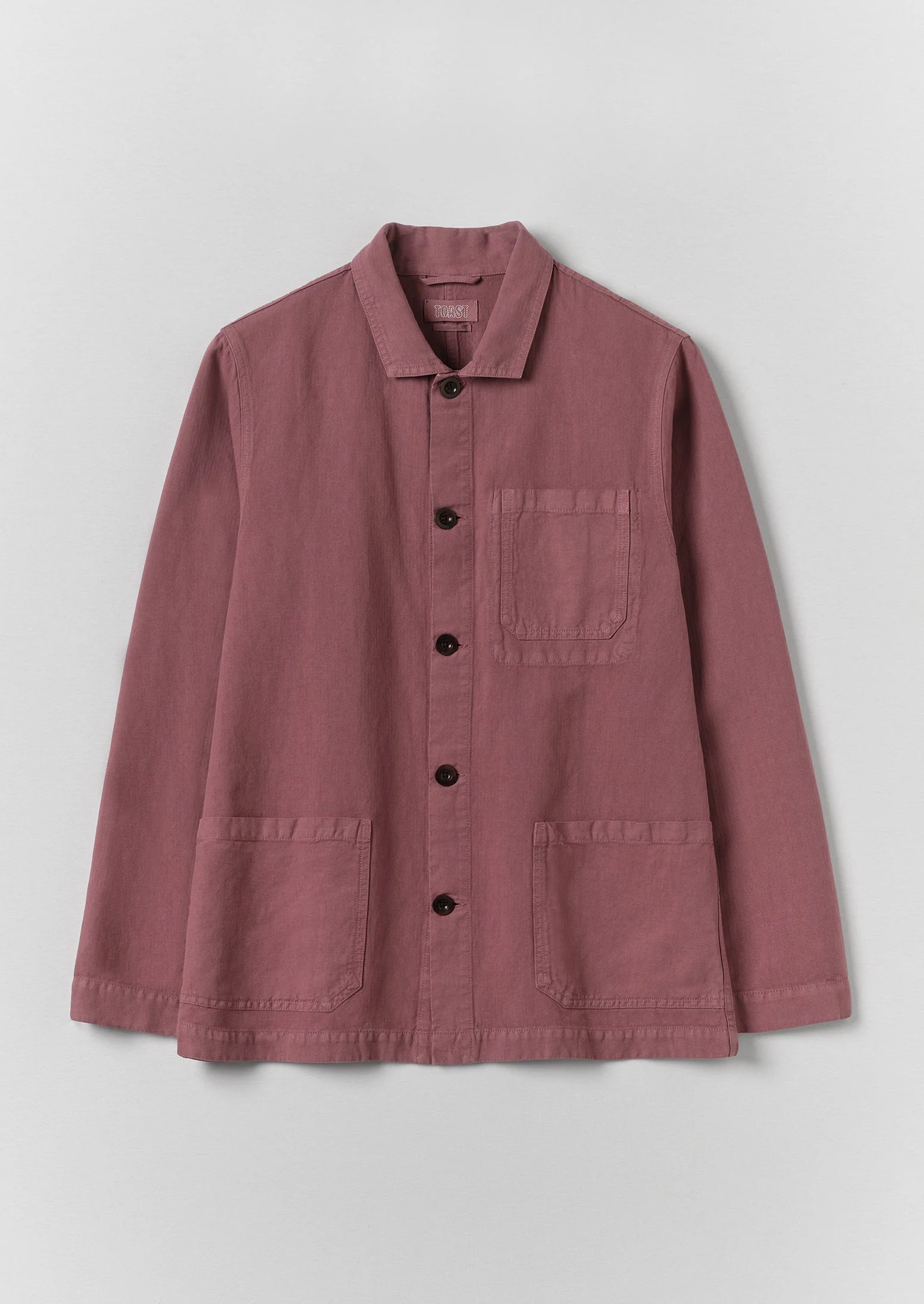Arlo Garment Dyed Herringbone Jacket | Mauve - Image 9