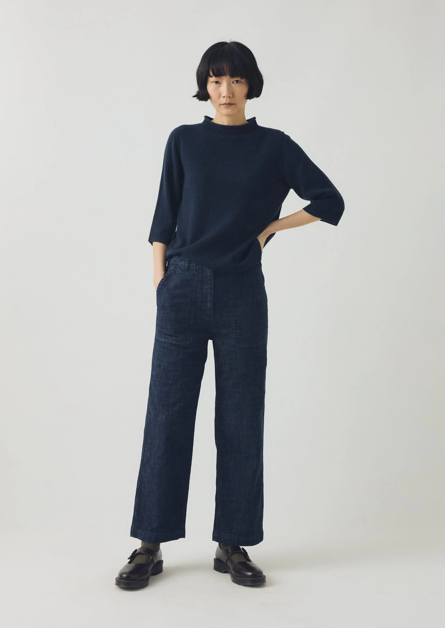 Ashley Cropped Jeans | Indigo - Image 4