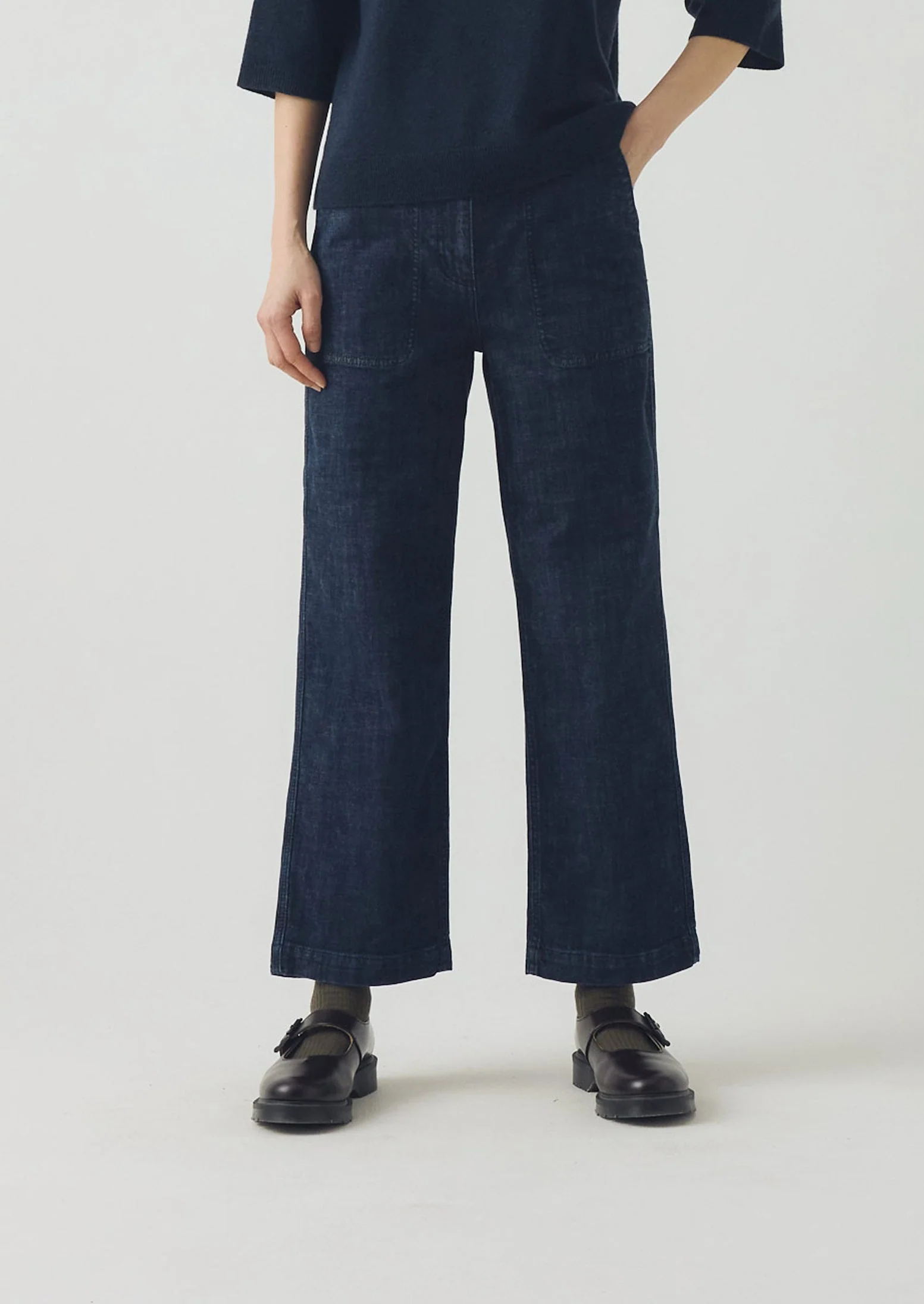 Ashley Cropped Jeans | Indigo - Image 5