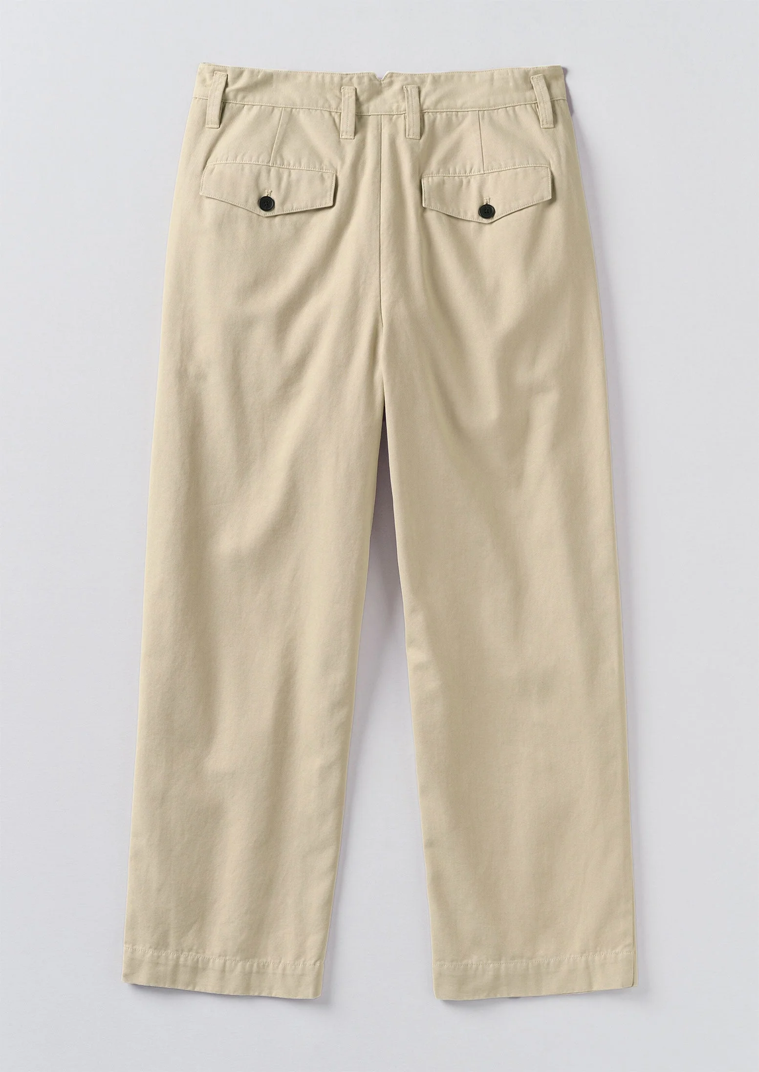 Bill Cotton Canvas Wide Leg Trousers | Stone - Image 7