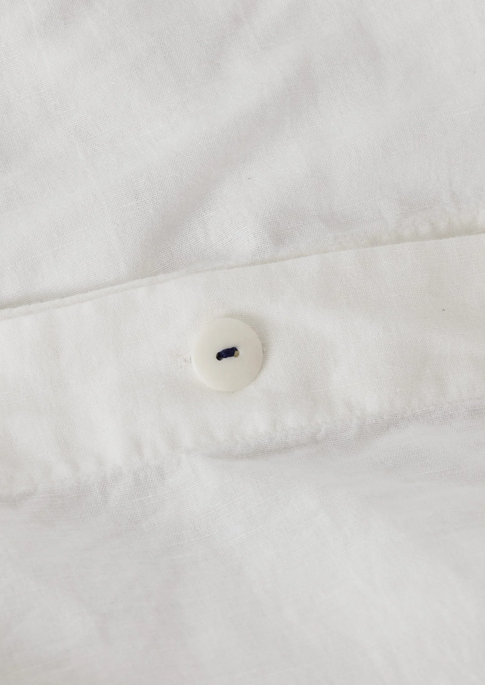 Bud Embroidered Duvet Cover | Ivory/Delft Blue - Image 8