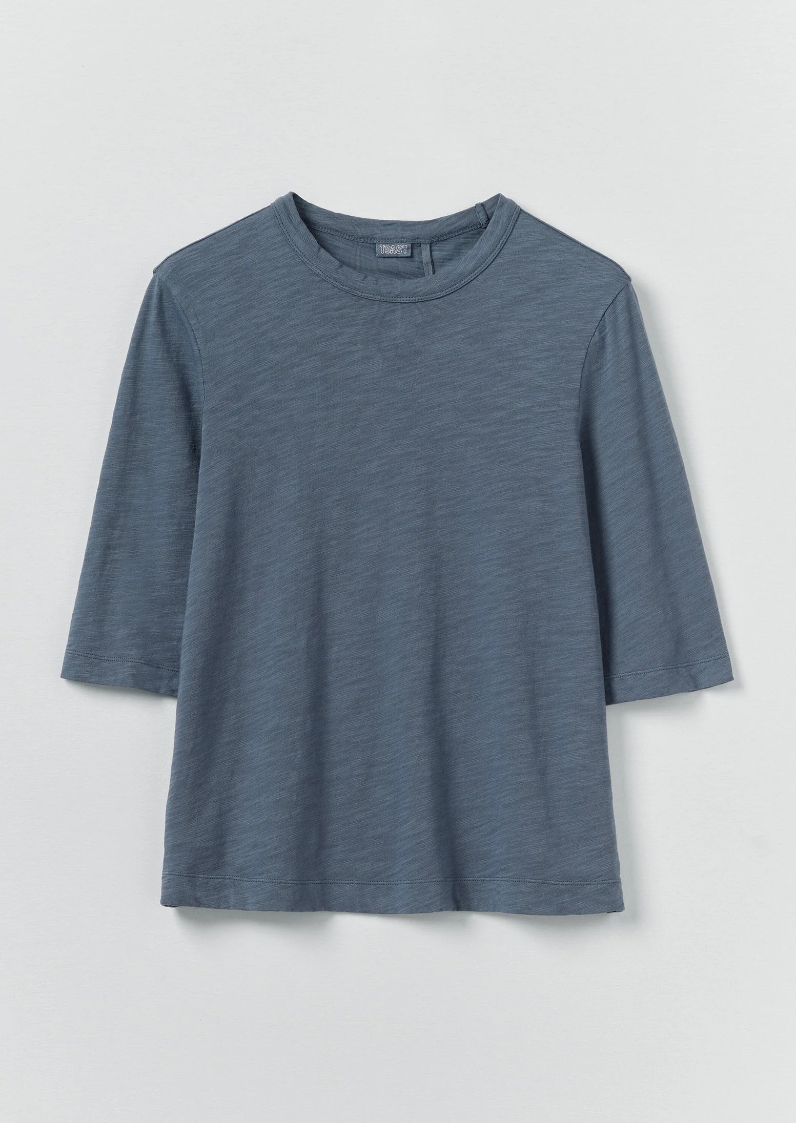 Cleo Garment Dyed Cotton Tee | Mazarine Blue - Image 4