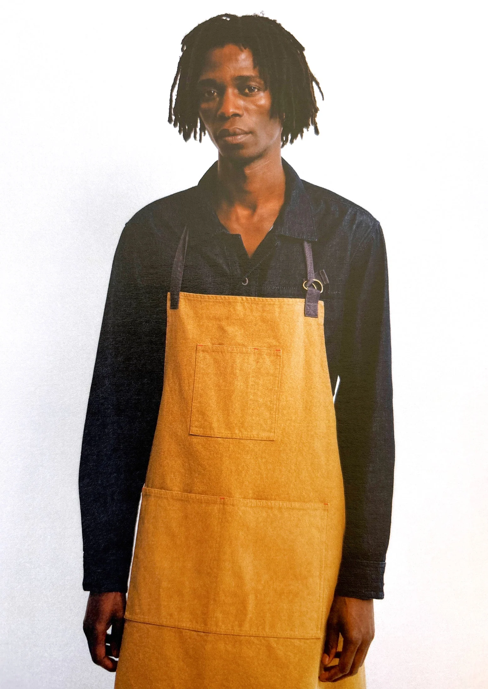 Cotton Canvas Project Apron | Brown Ochre - Image 8