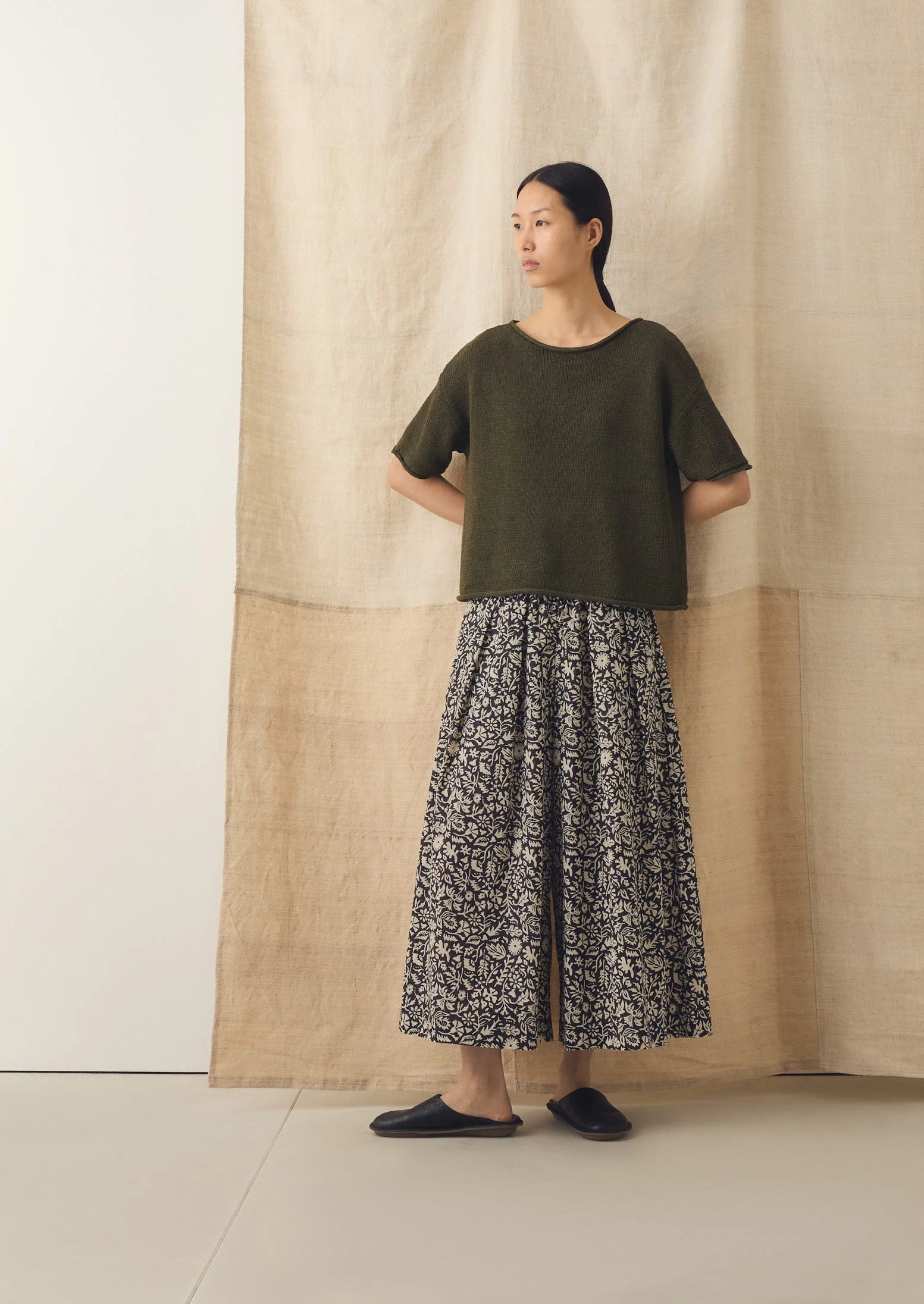 Cotton Linen Knitted Tee | Montella - Image 5