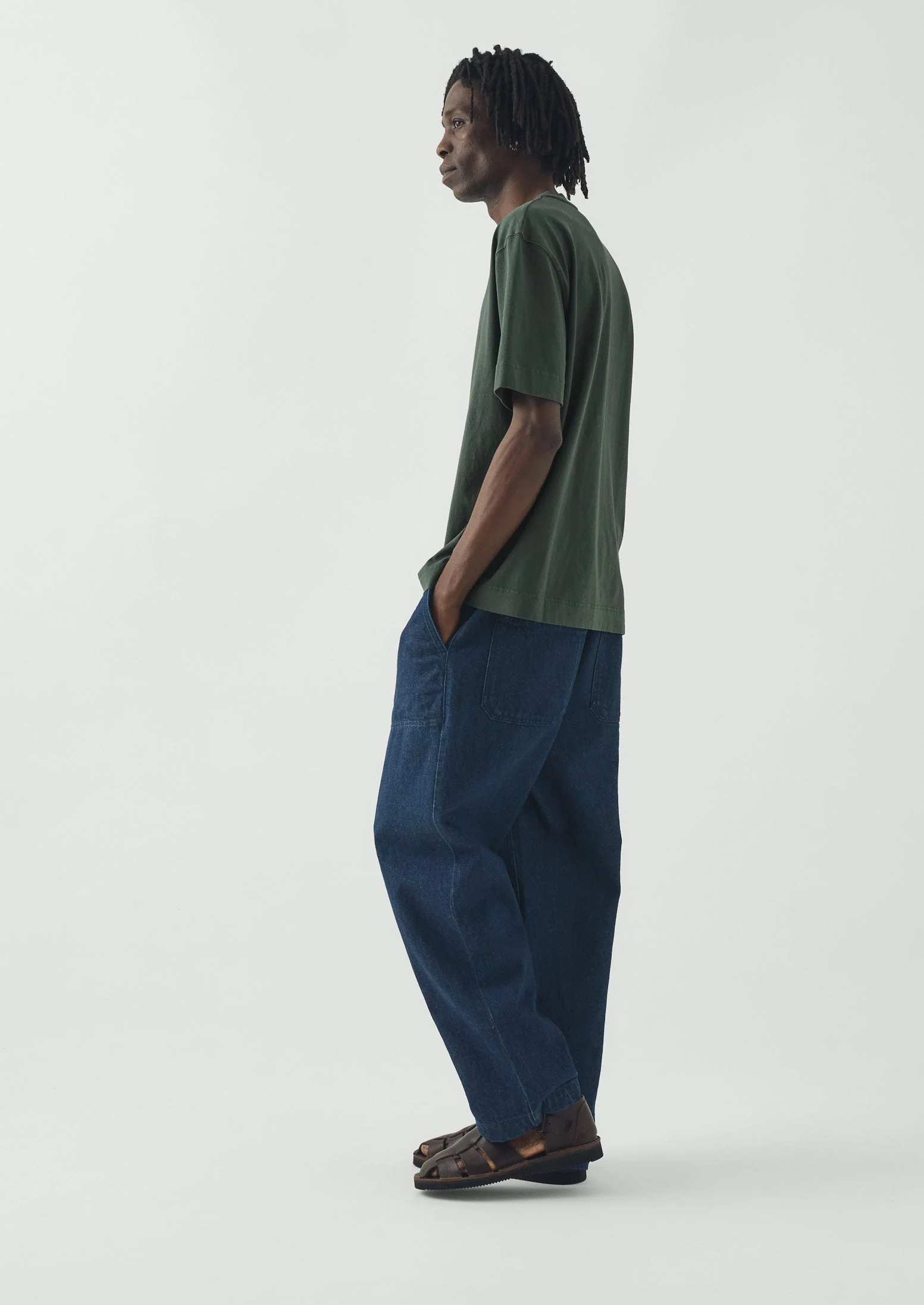 Cotton Relaxed Tee | Croft Green - Image 5