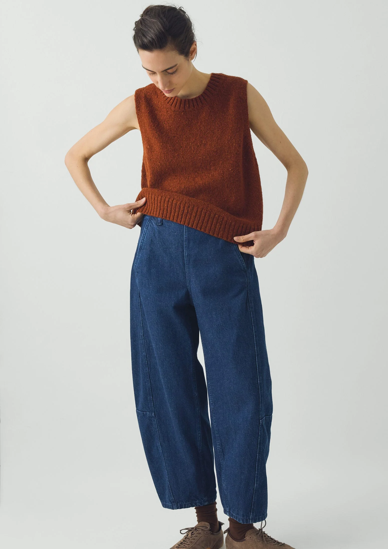 Donegal Merino Tank | Rust - Image 3