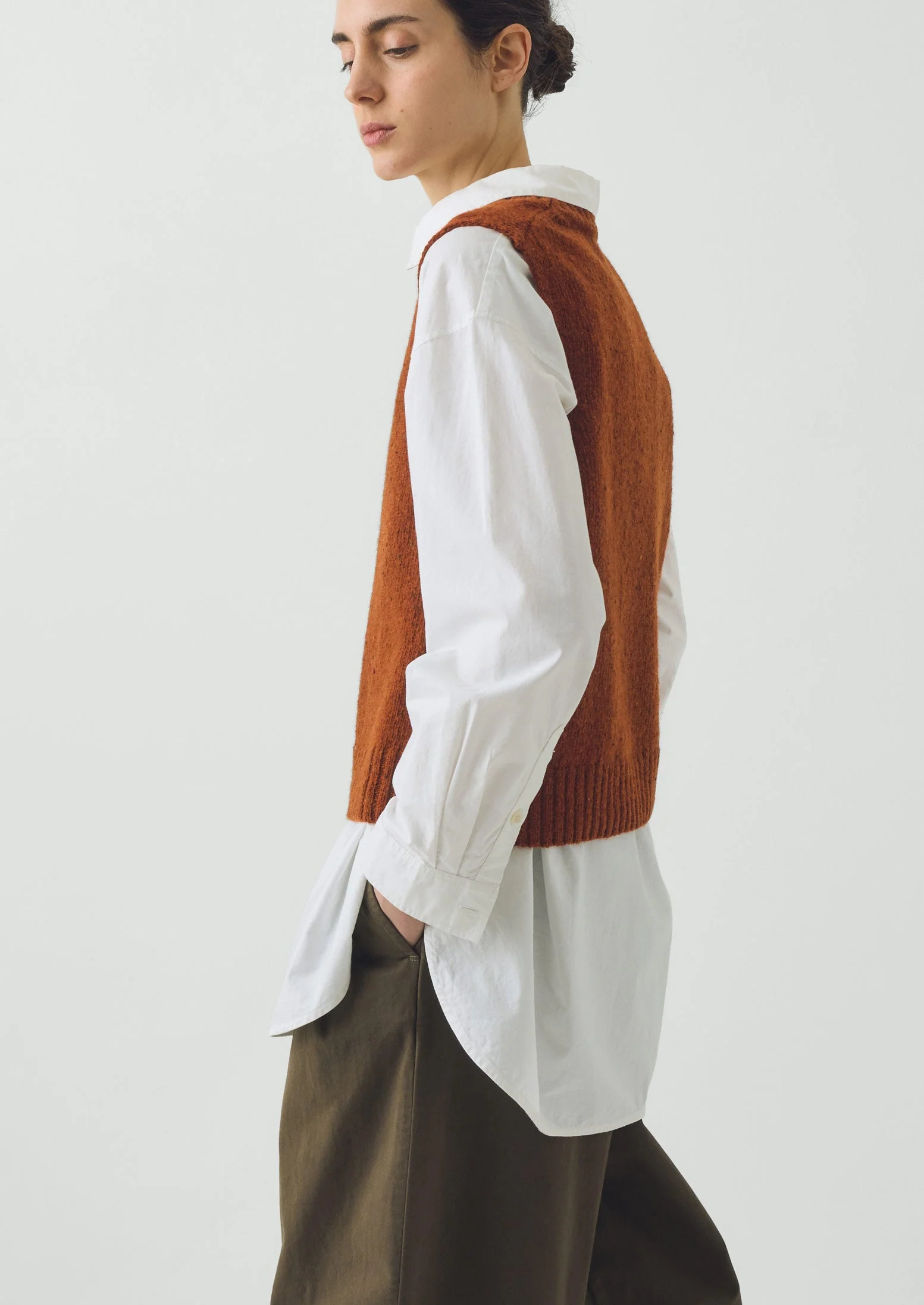 Donegal Merino Tank | Rust - Image 5