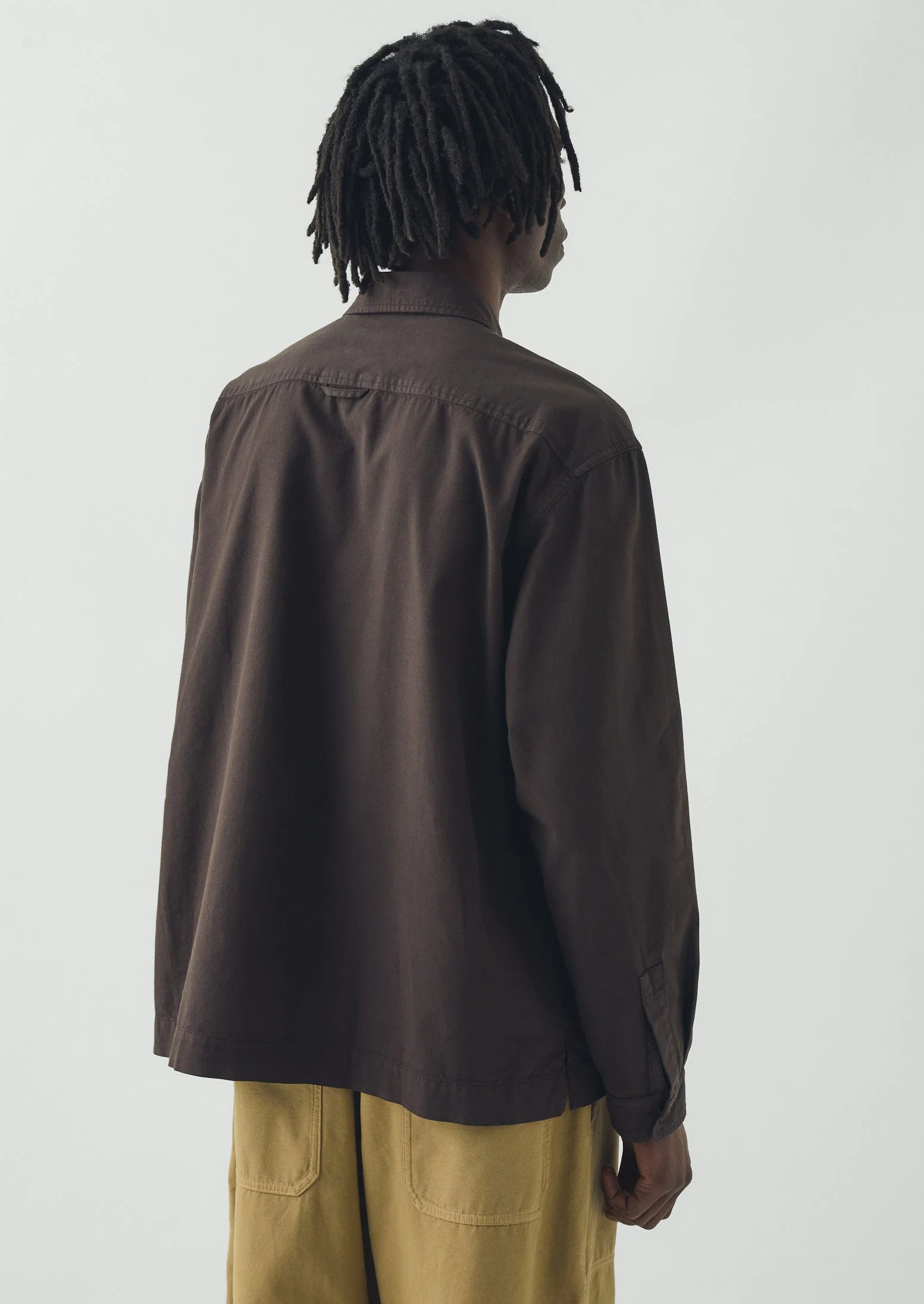 Elis Garment Dyed Oxford Shirt | Black Walnut - Image 5
