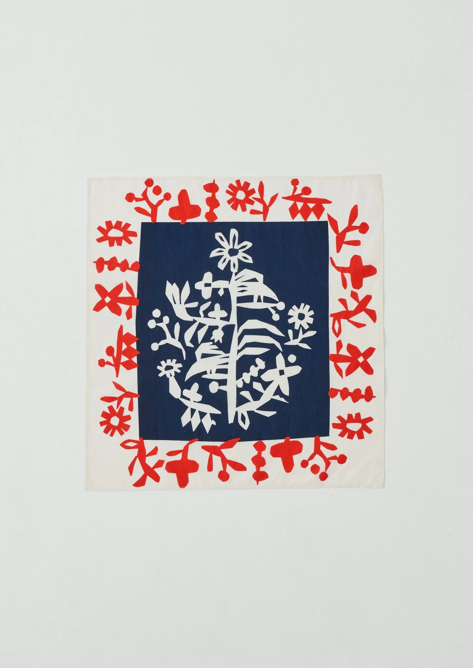 Emma Carlow Tree of Life Print Cotton Bandana | Indigo Blue