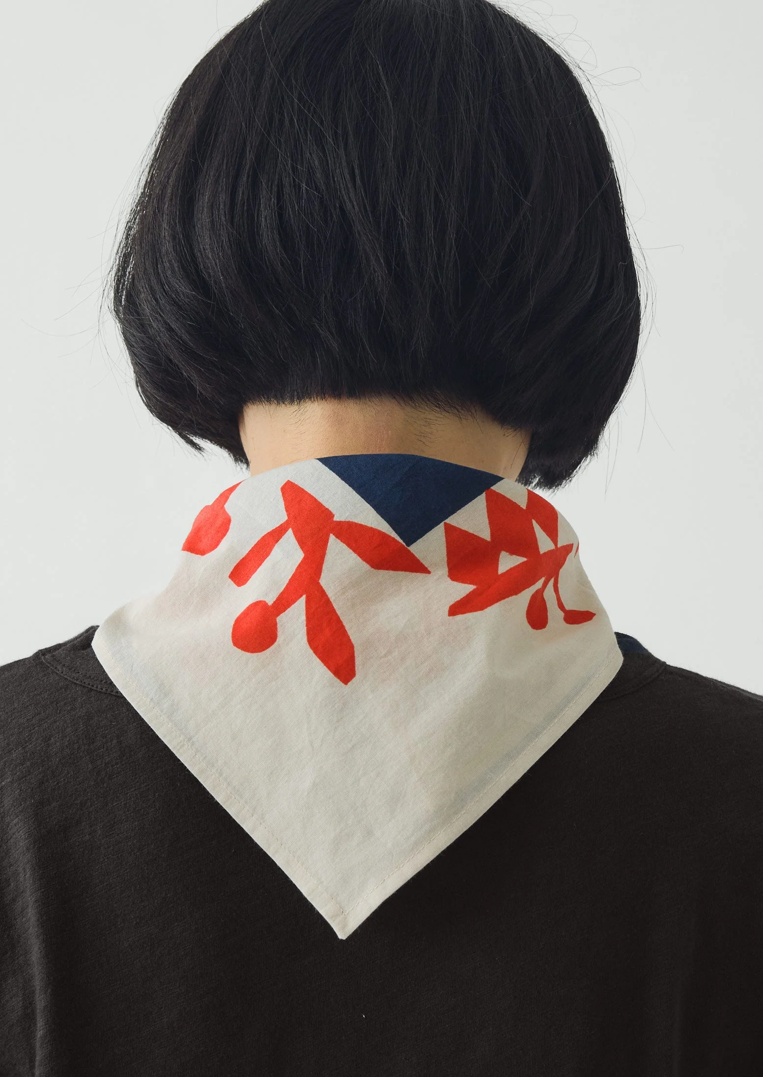 Emma Carlow Tree of Life Print Cotton Bandana | Indigo Blue - Image 3