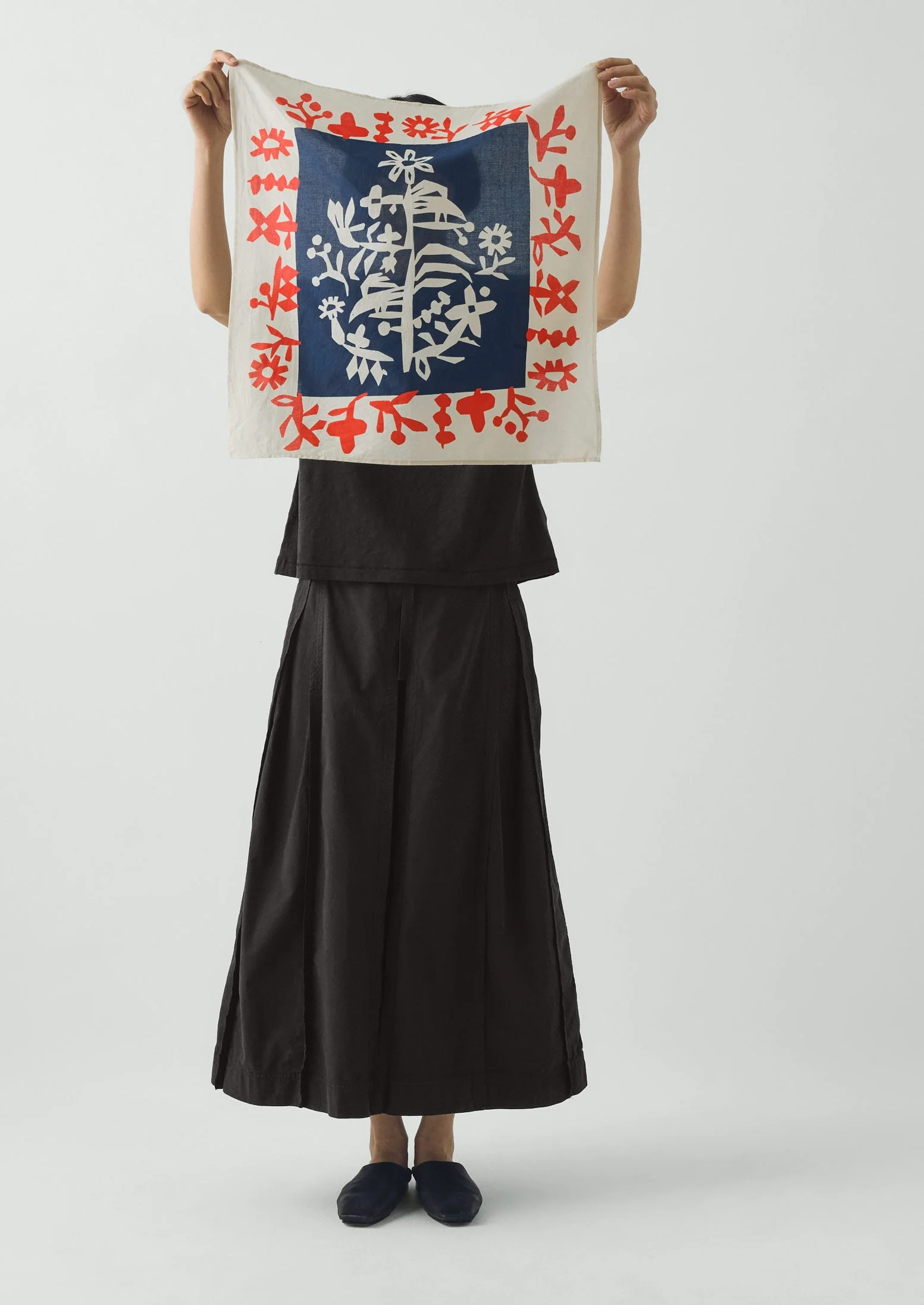 Emma Carlow Tree of Life Print Cotton Bandana | Indigo Blue - Image 4