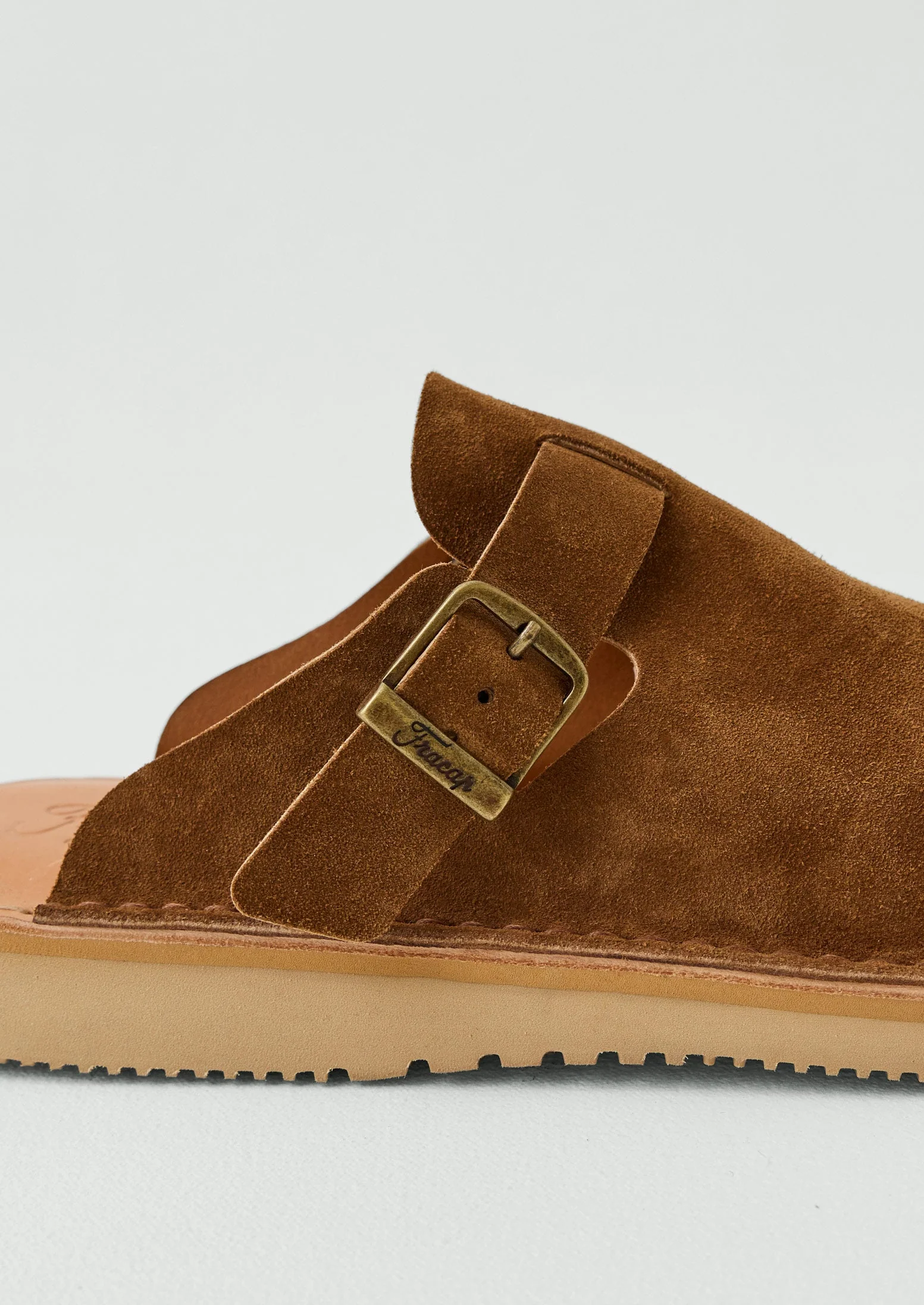 Fracap Suede Mules | Tabacco - Image 5