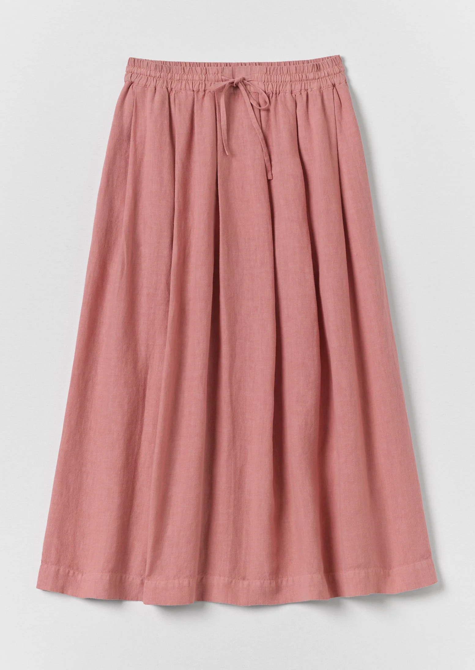 Garment Dyed Linen Skirt | Dusty Rose