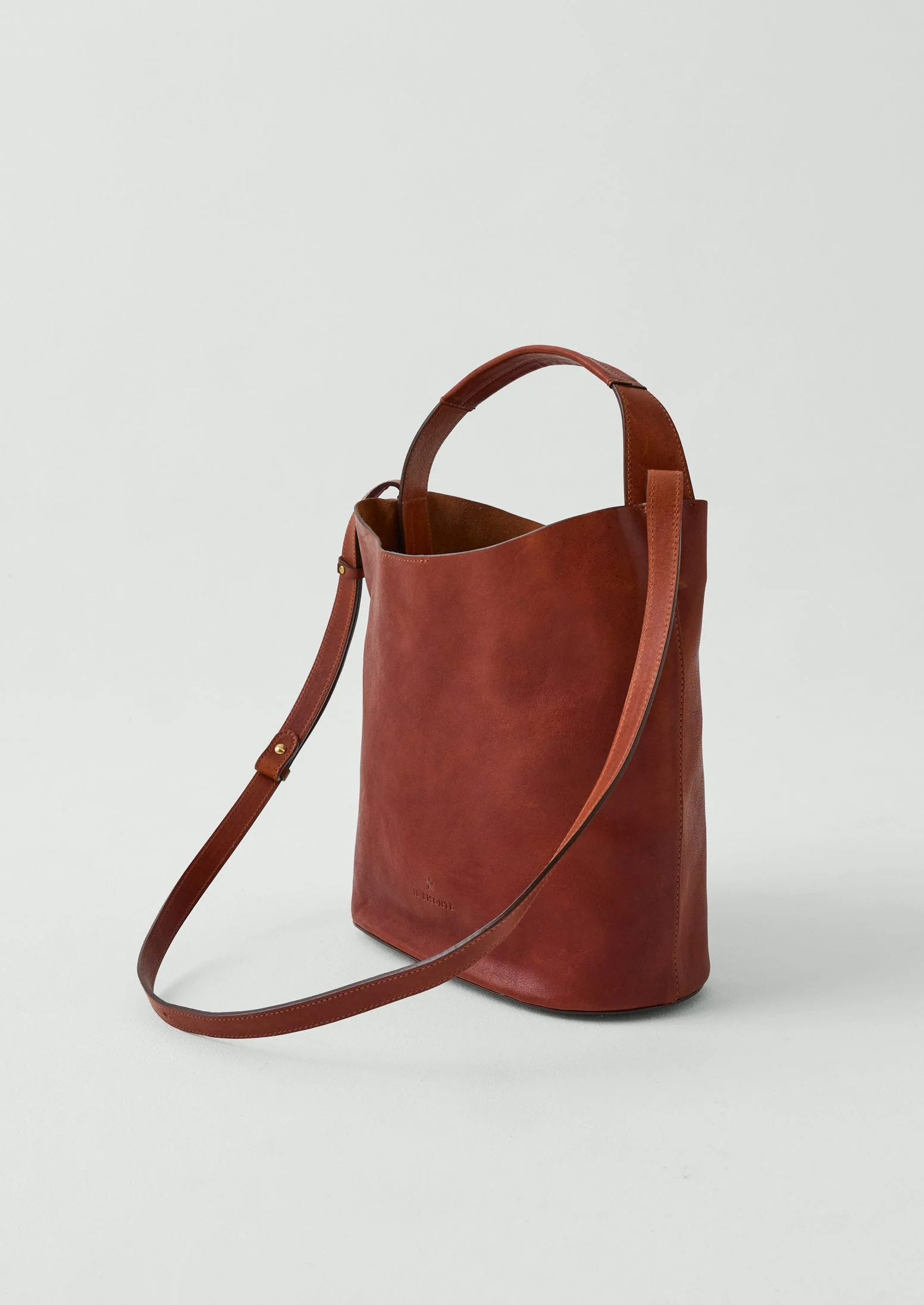 Il Bisonte Leather Bucket Bag | Sepia - Image 7