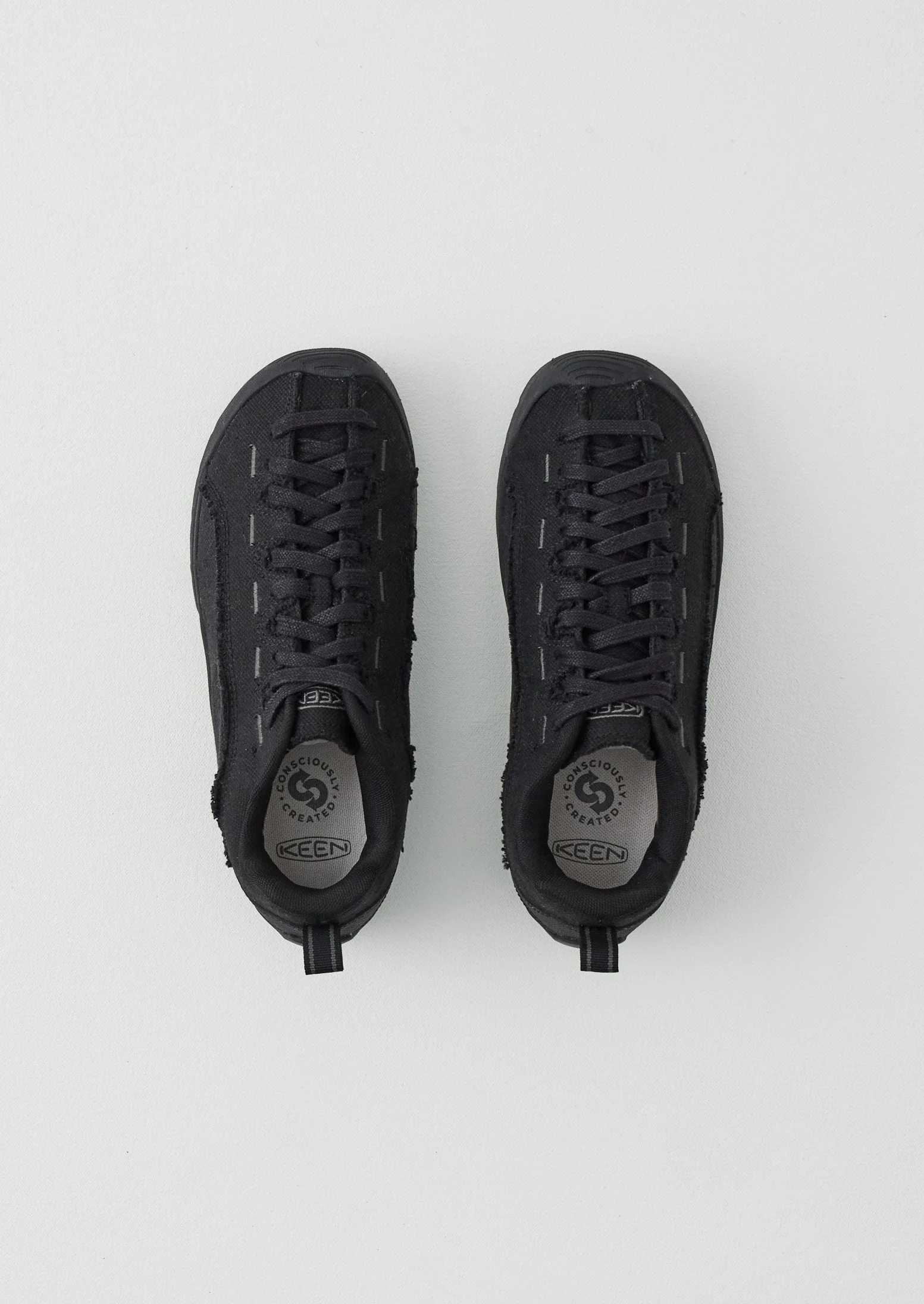 Keen Jasper Split Canvas Trainers | Black - Image 3