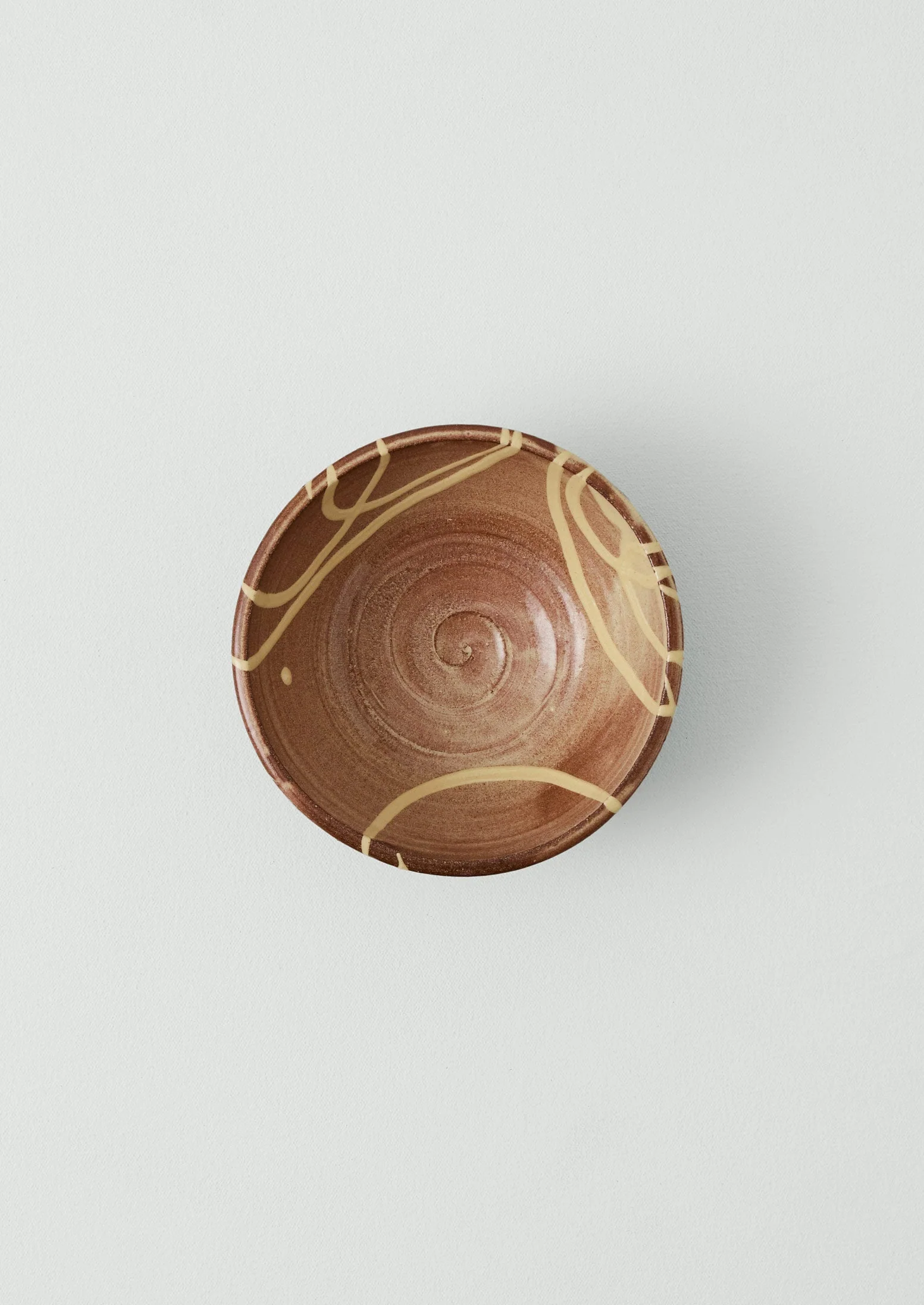 Mollie Milton Slipware Bowl | Terracotta/Cream - Image 6