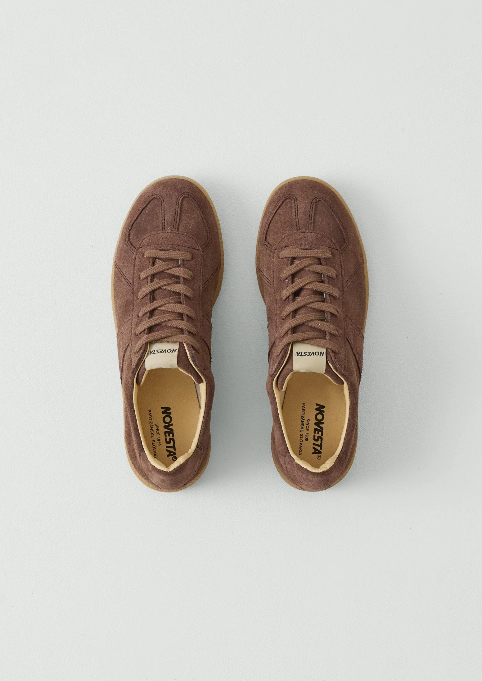 Novesta Gat Suede Trainers | Brown - Image 3