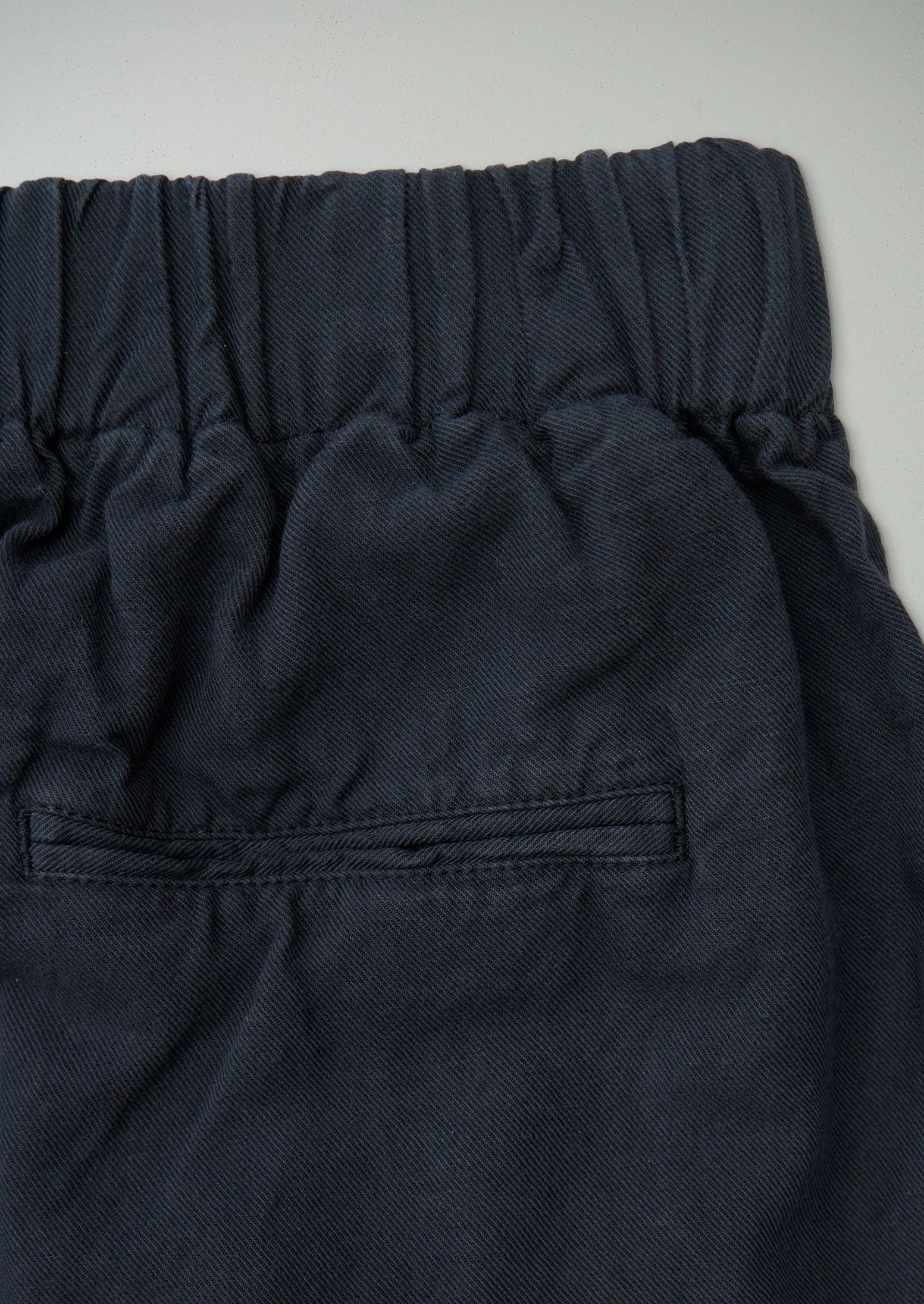 Reworn Cotton Linen Wide Leg Trousers Size 10 (1335) | Slate - Image 2