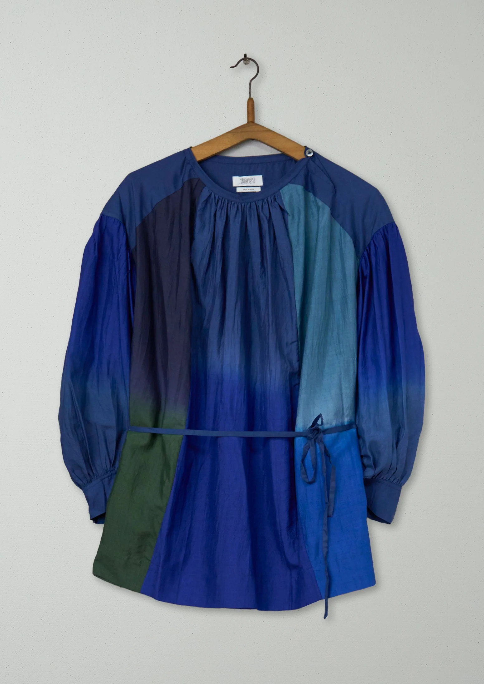 Reworn Dip Dye Silk Shirt Size XXSXS (1070) | Multi