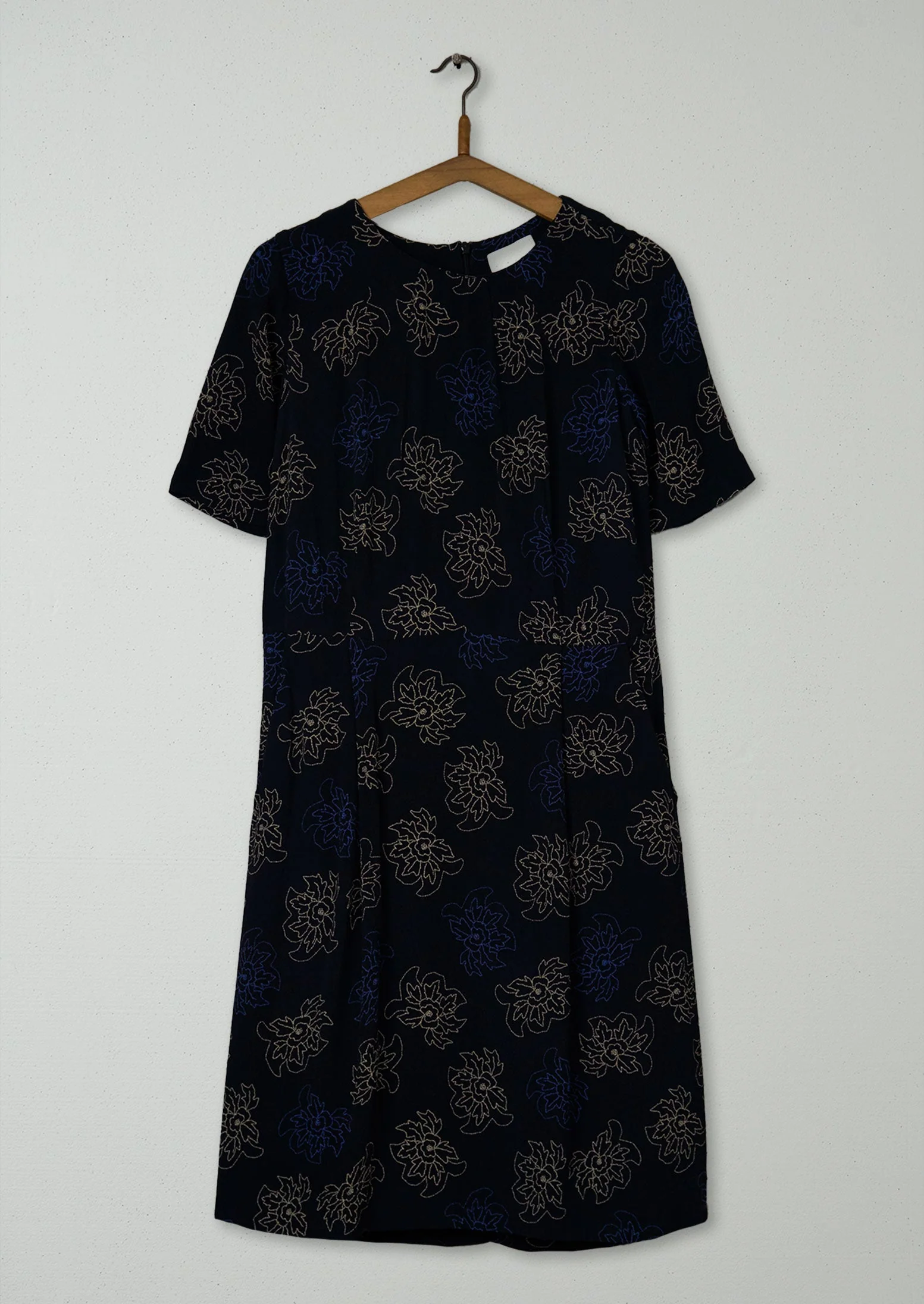 Reworn Dotted Flower Dress Size 10 (1926) | Multi
