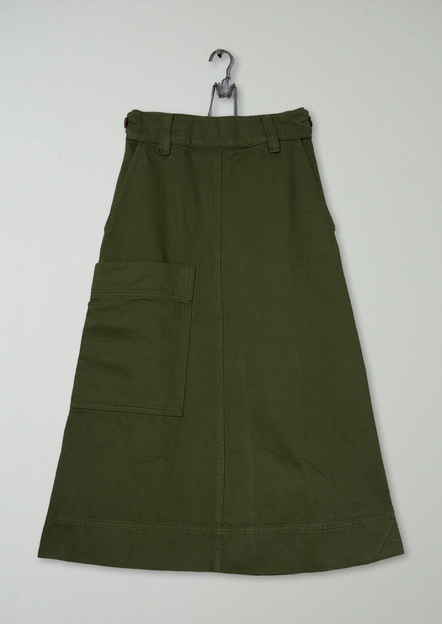 Reworn Garment Dyed Denim Skirt Size 4 (318) | Artichoke