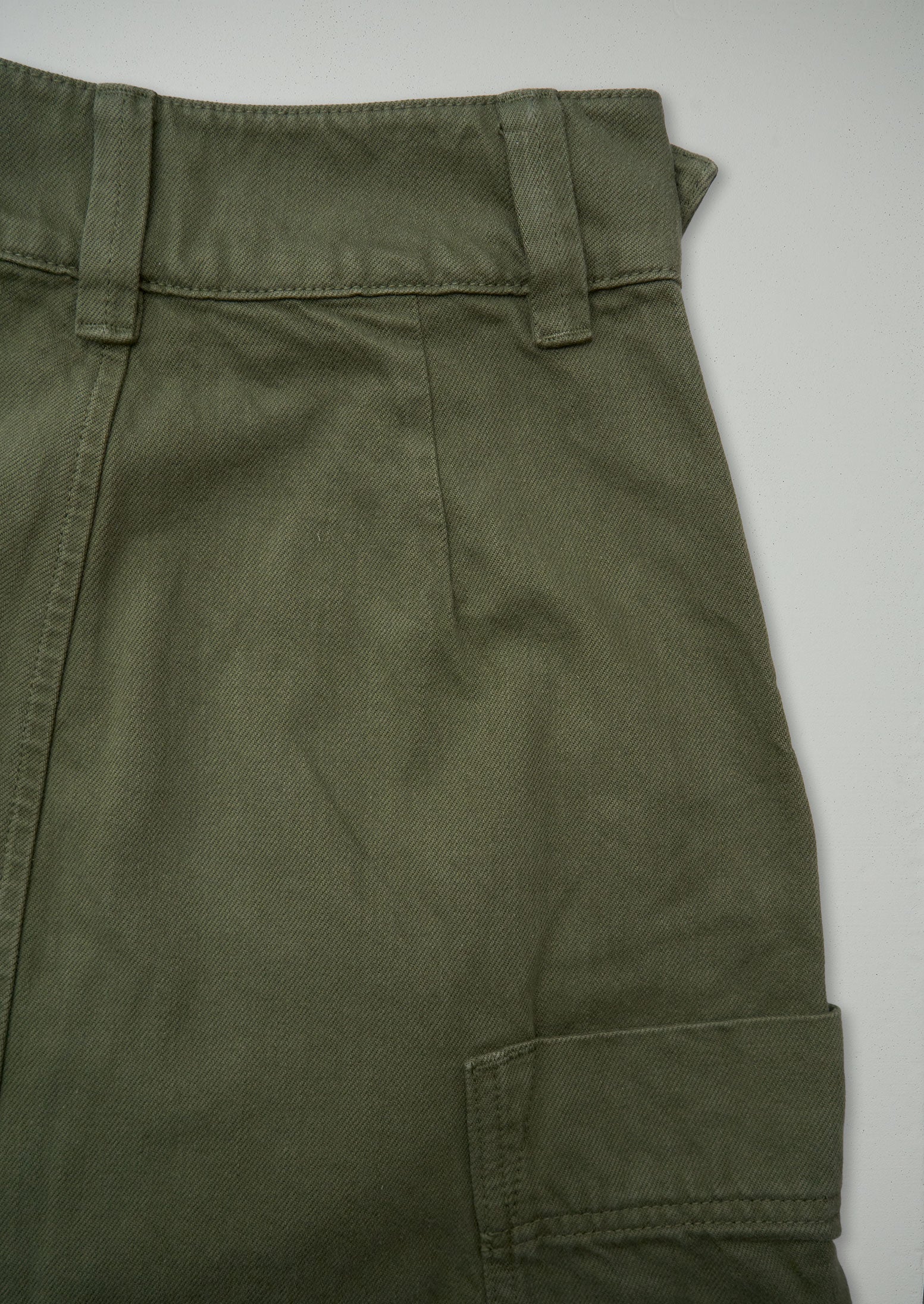 Reworn Garment Dyed Denim Skirt Size 4 (318) | Artichoke - Image 2