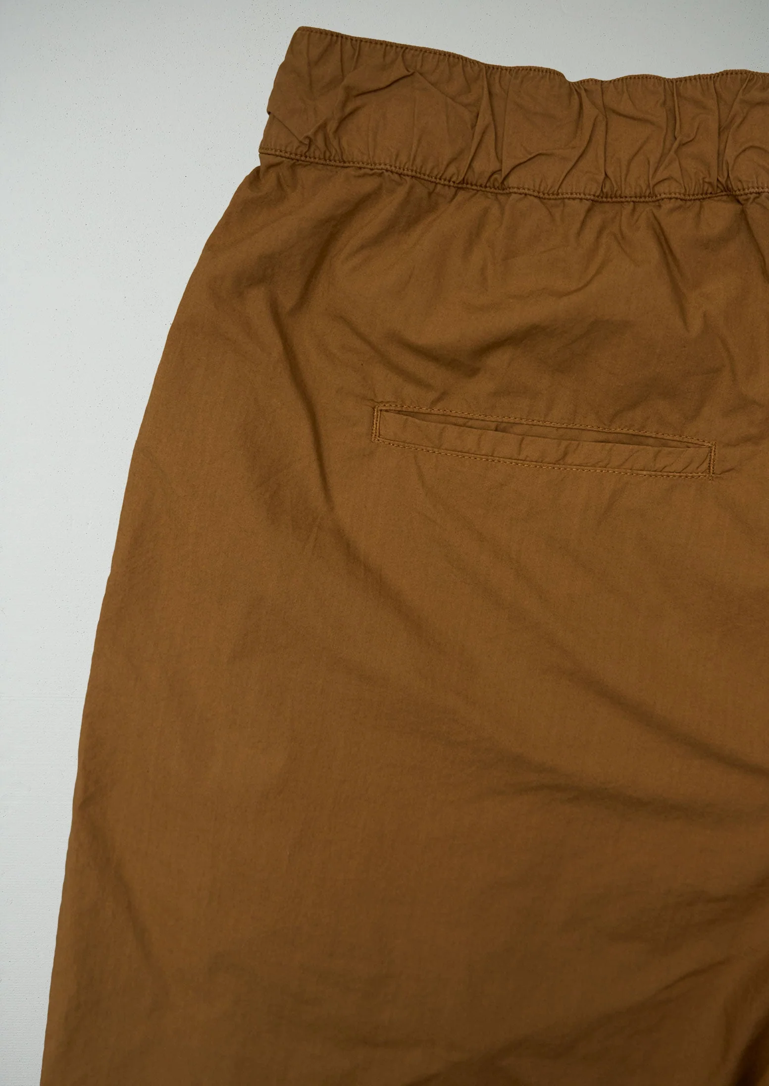 Reworn Pleated Poplin Trousers Size 12 (1121) | Copper - Image 2