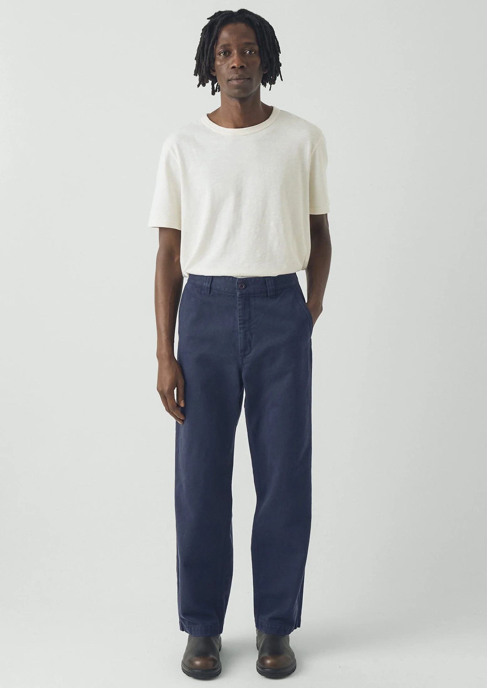 Rory Straight Leg Trousers | Ink - Image 2