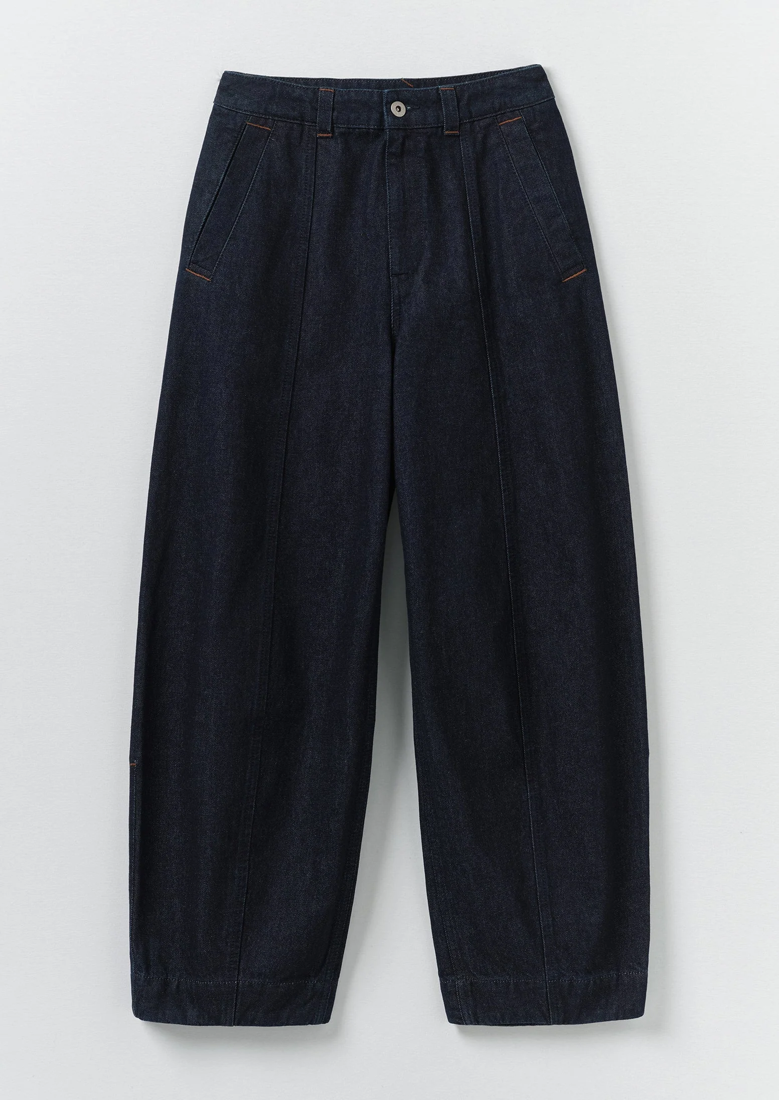 Sculpted Indigo Denim Trousers | Indigo - Image 7