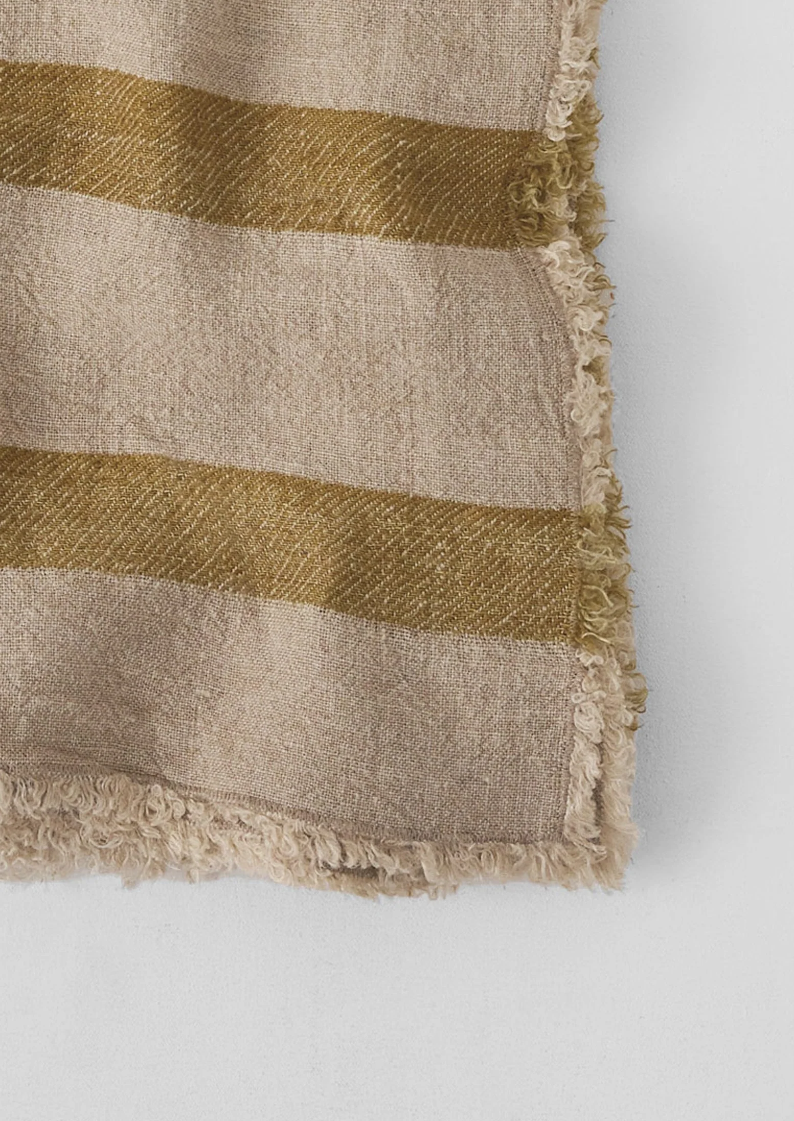 Stripe Linen Throw | Amber/Natural - Image 5