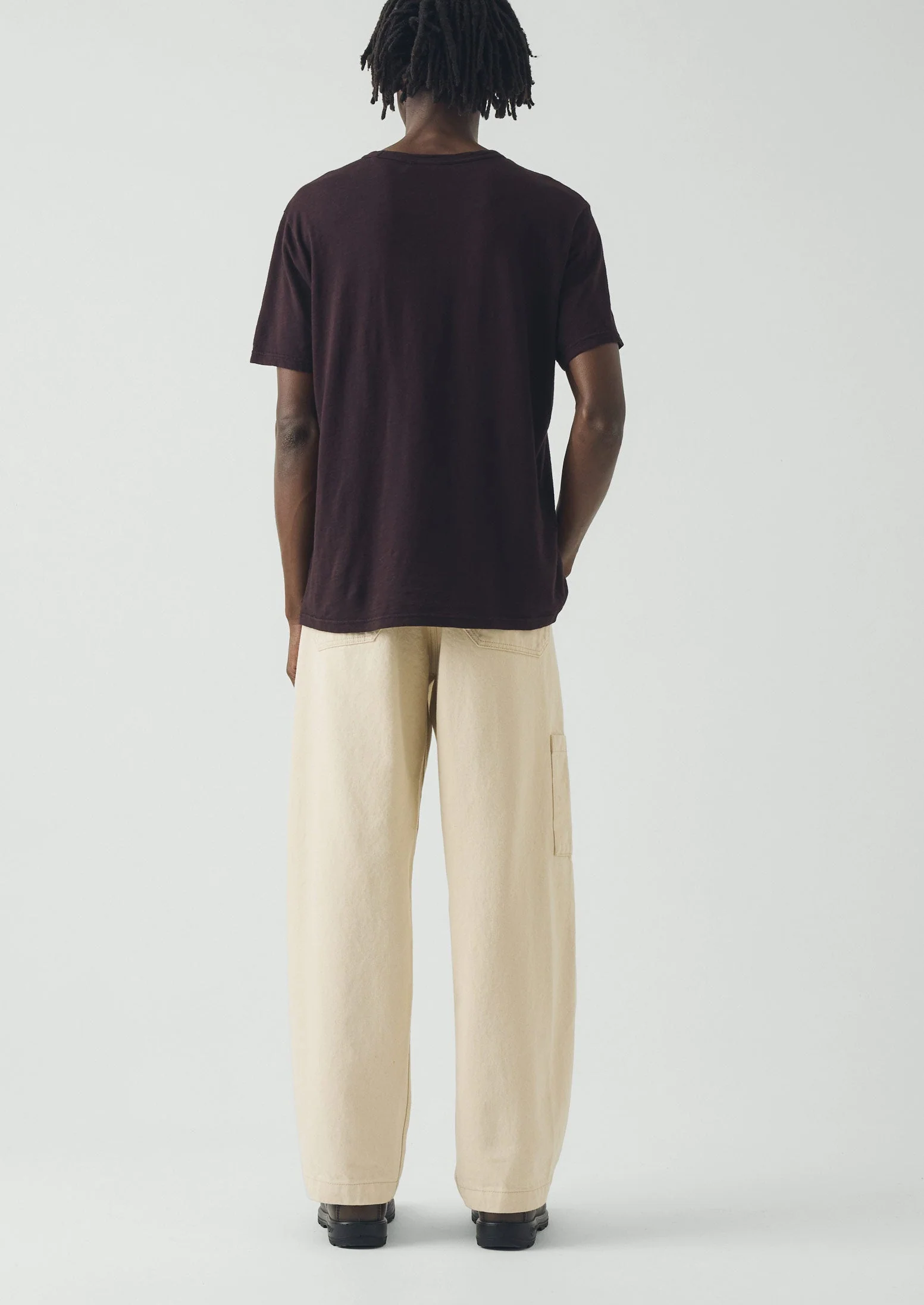Theo Cotton Short Sleeve Tee | Beetroot - Image 5