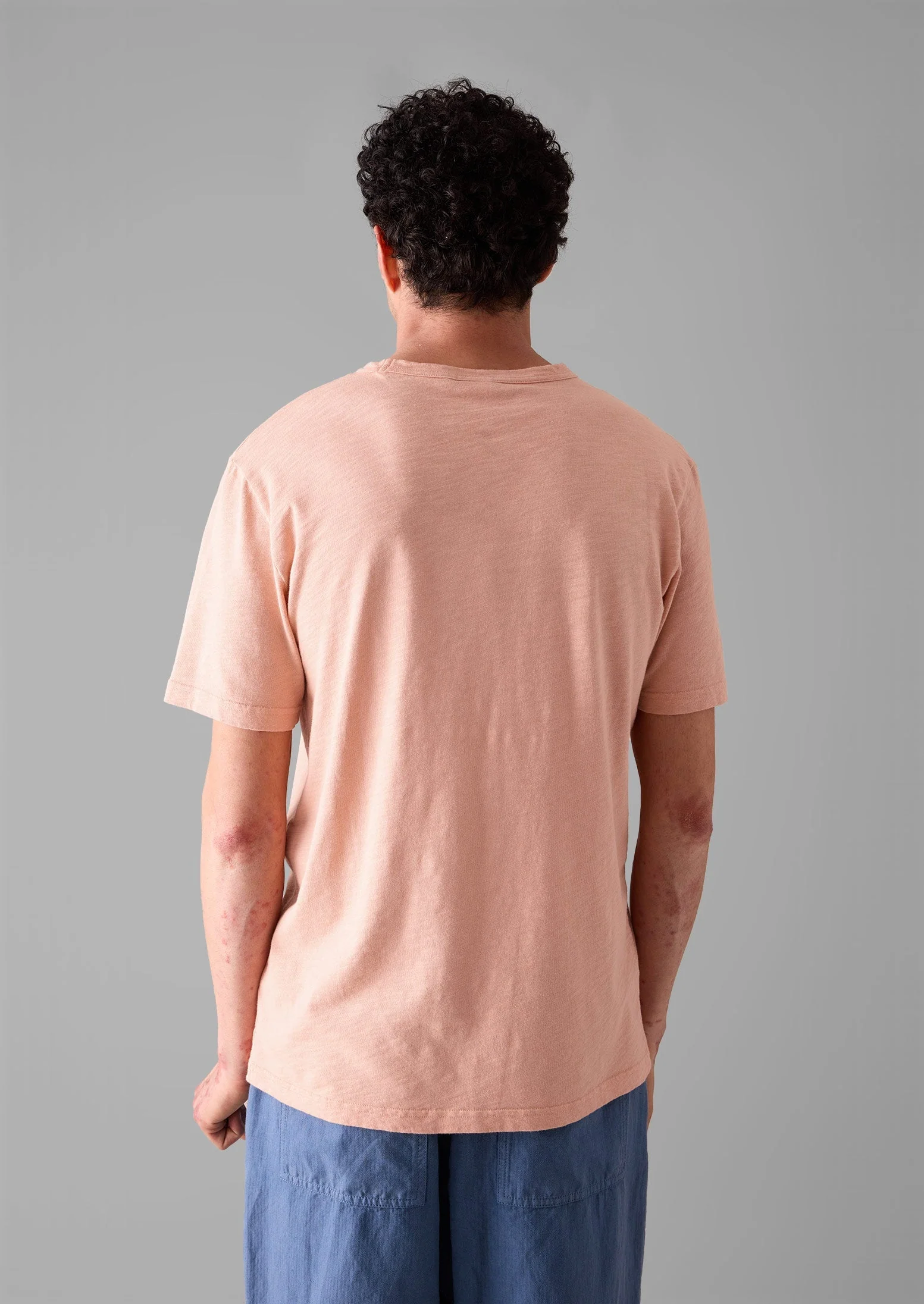 Theo Cotton Short Sleeve Tee | Nectar Pink - Image 3