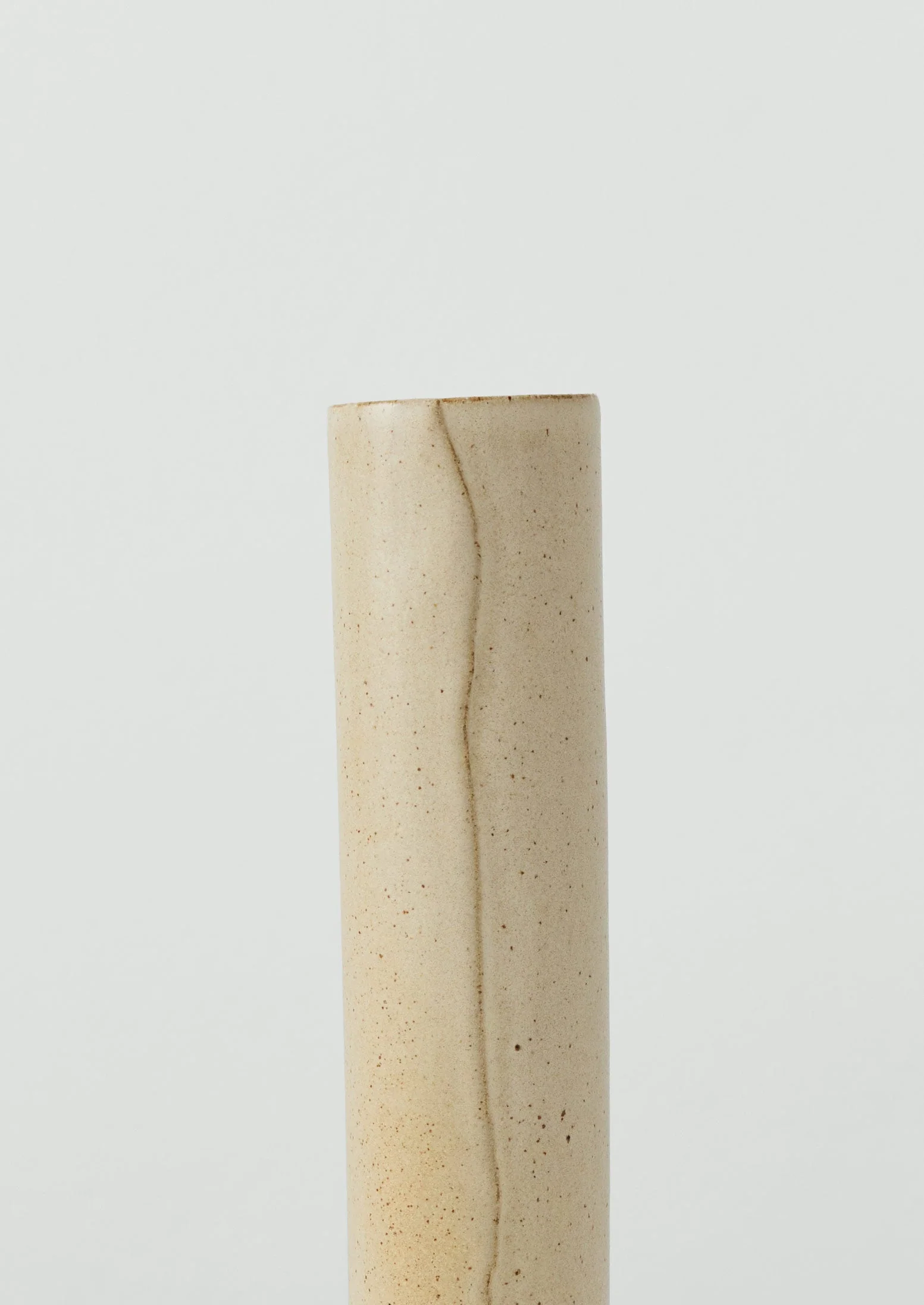 Tom Lawson Medium Cylindrical Vase | Chalk - Image 3