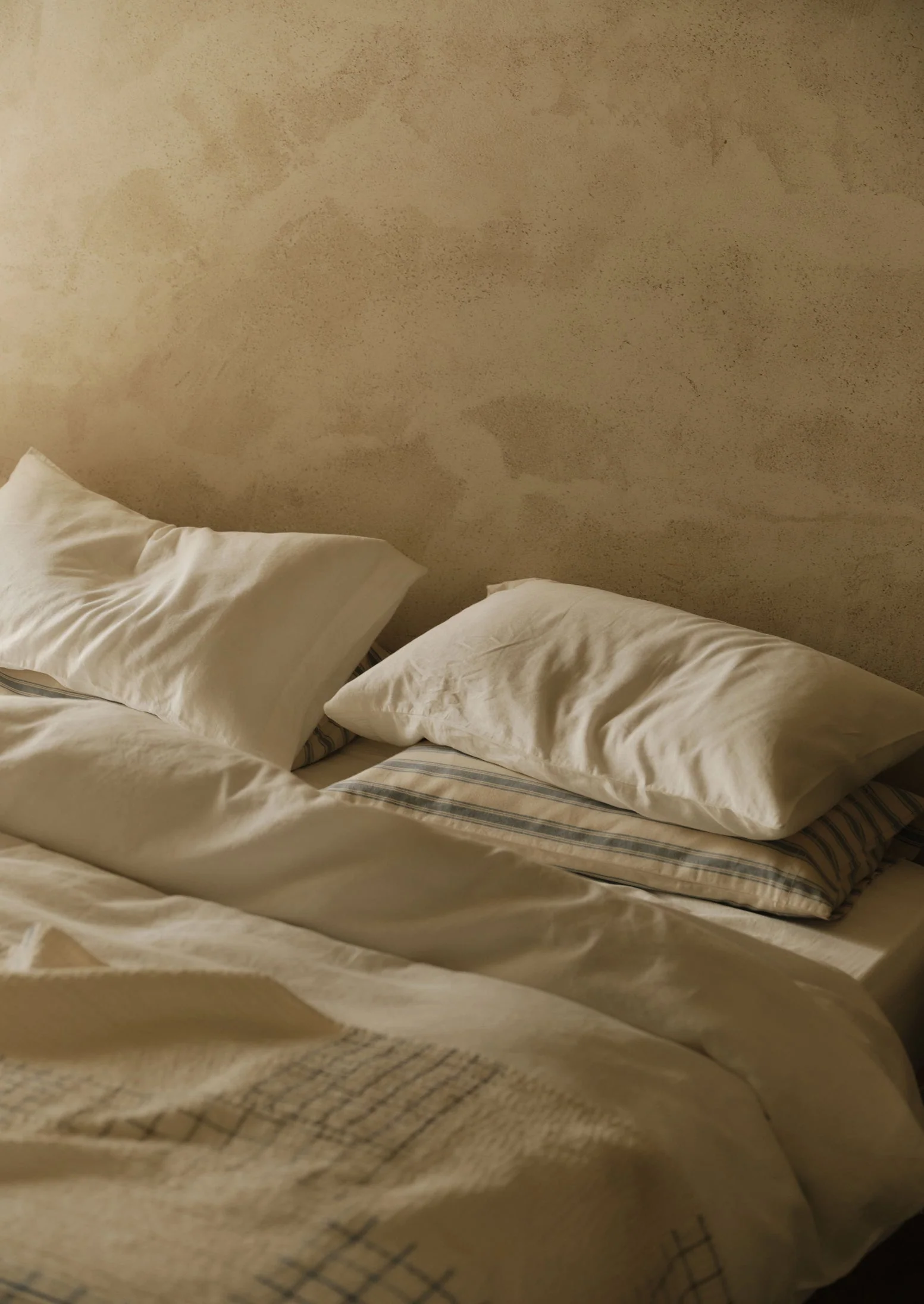 Washed Linen Cotton Duvet Cover | Ecru - Image 5