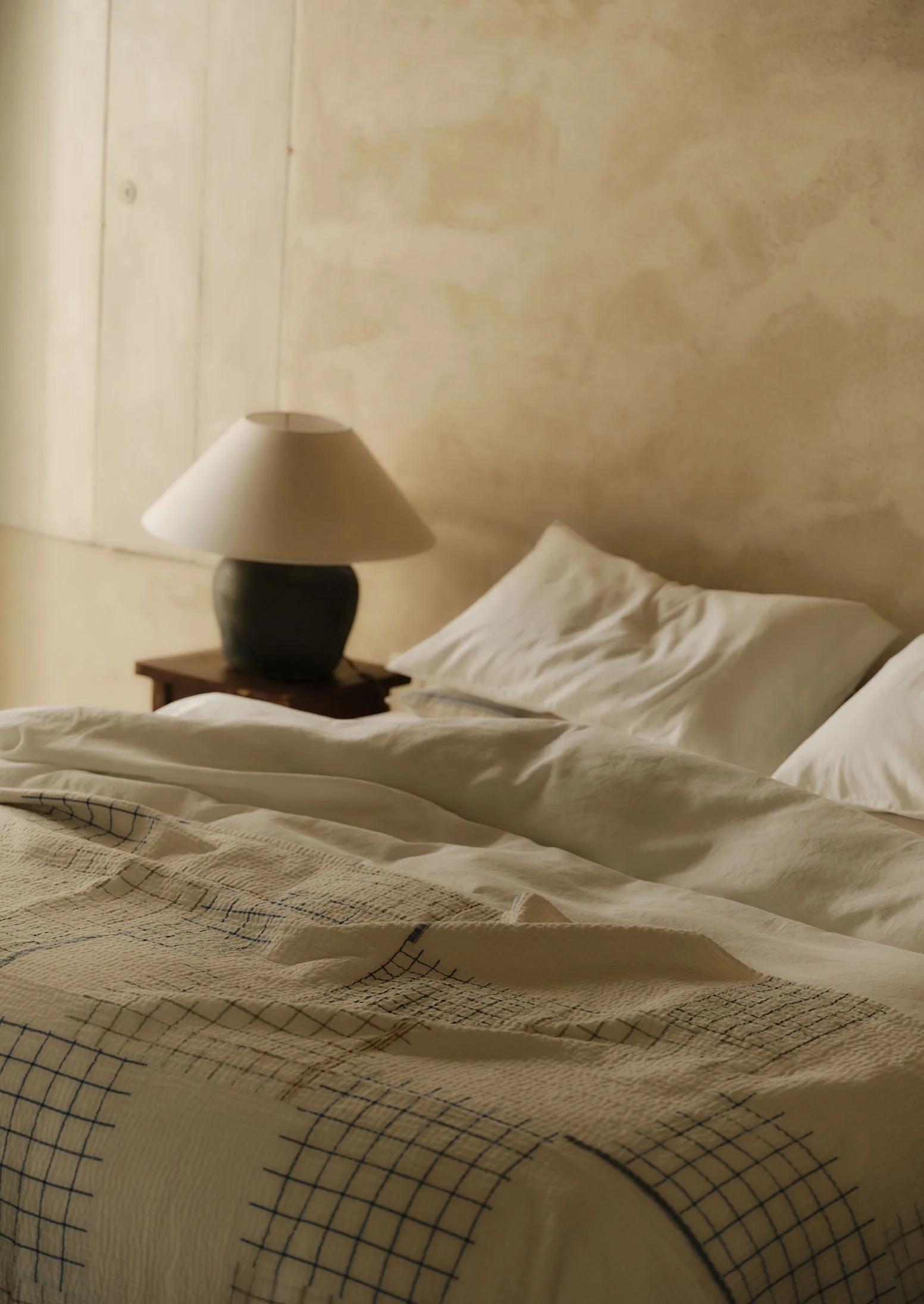 Washed Linen Cotton Duvet Cover | Ecru - Image 7