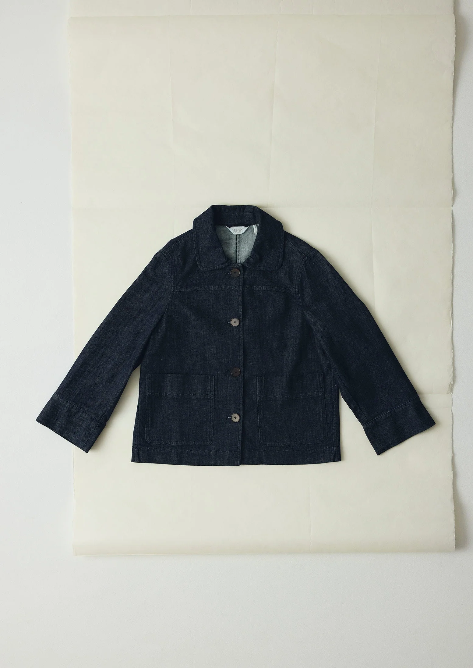 Wide Sleeve Indigo Denim Jacket | Indigo