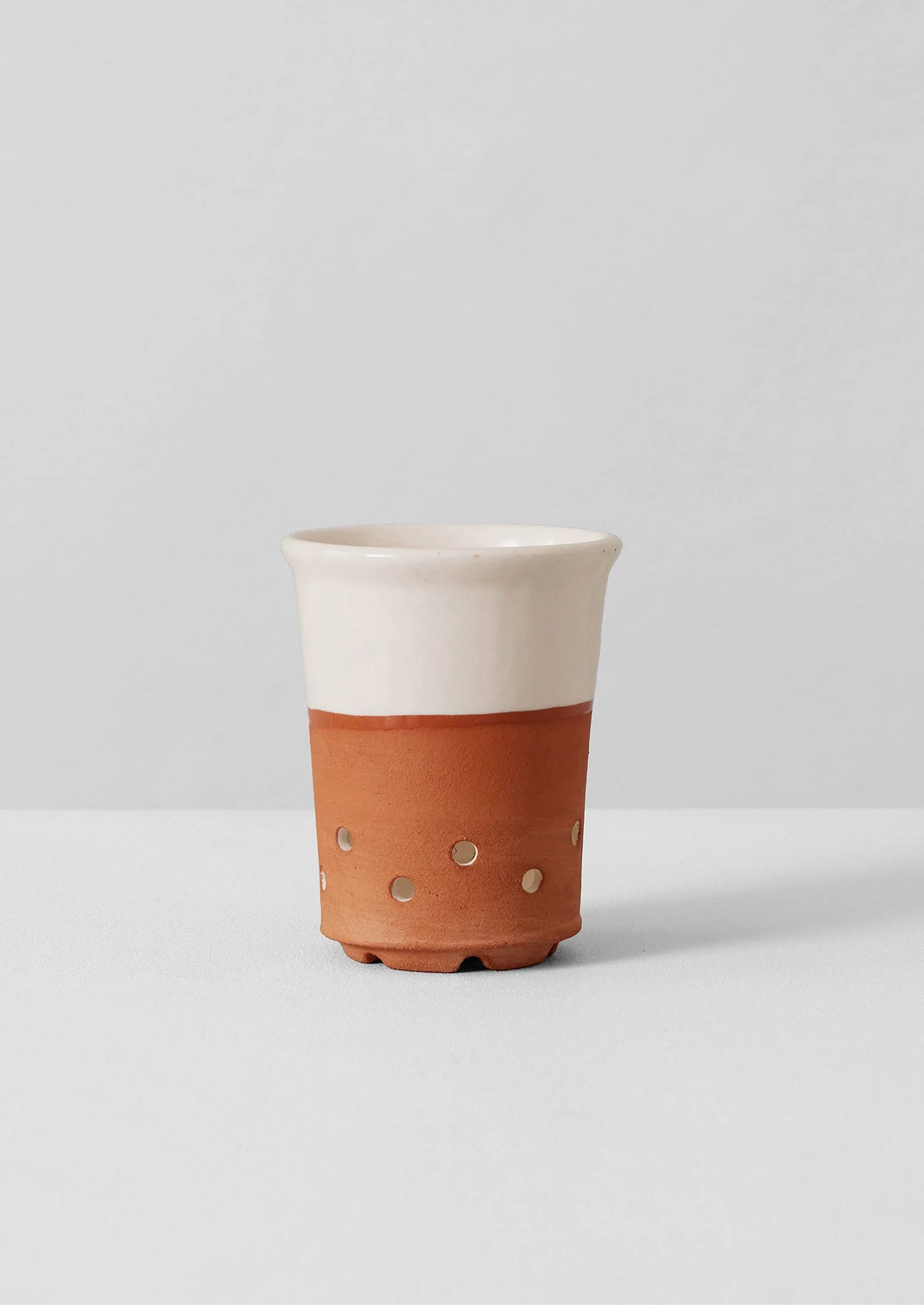 Willow Pottery Cutlery Drainer | Terracotta/Ecru - Image 4